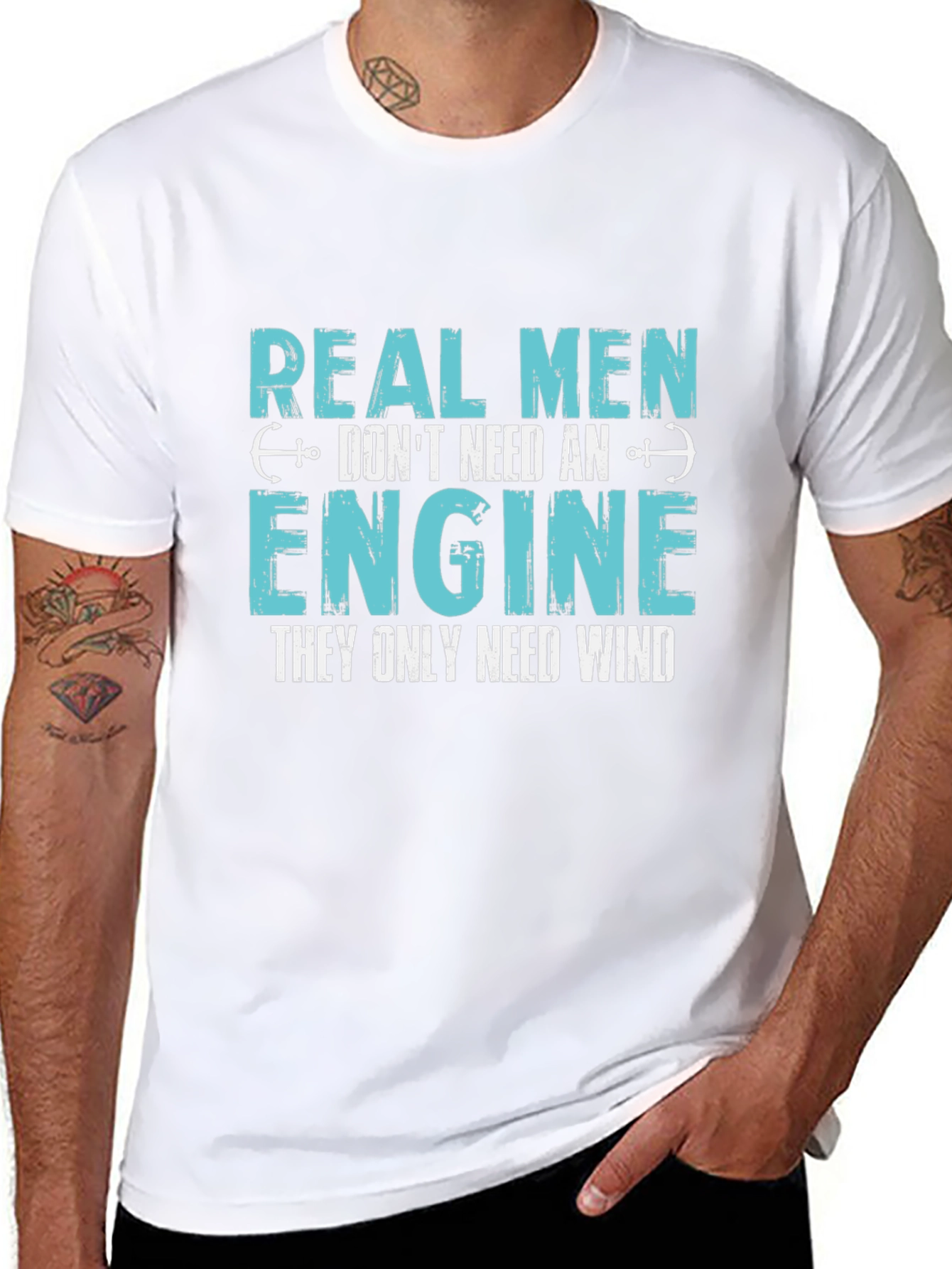 Real Men Dont Need An Engine T-Shirt