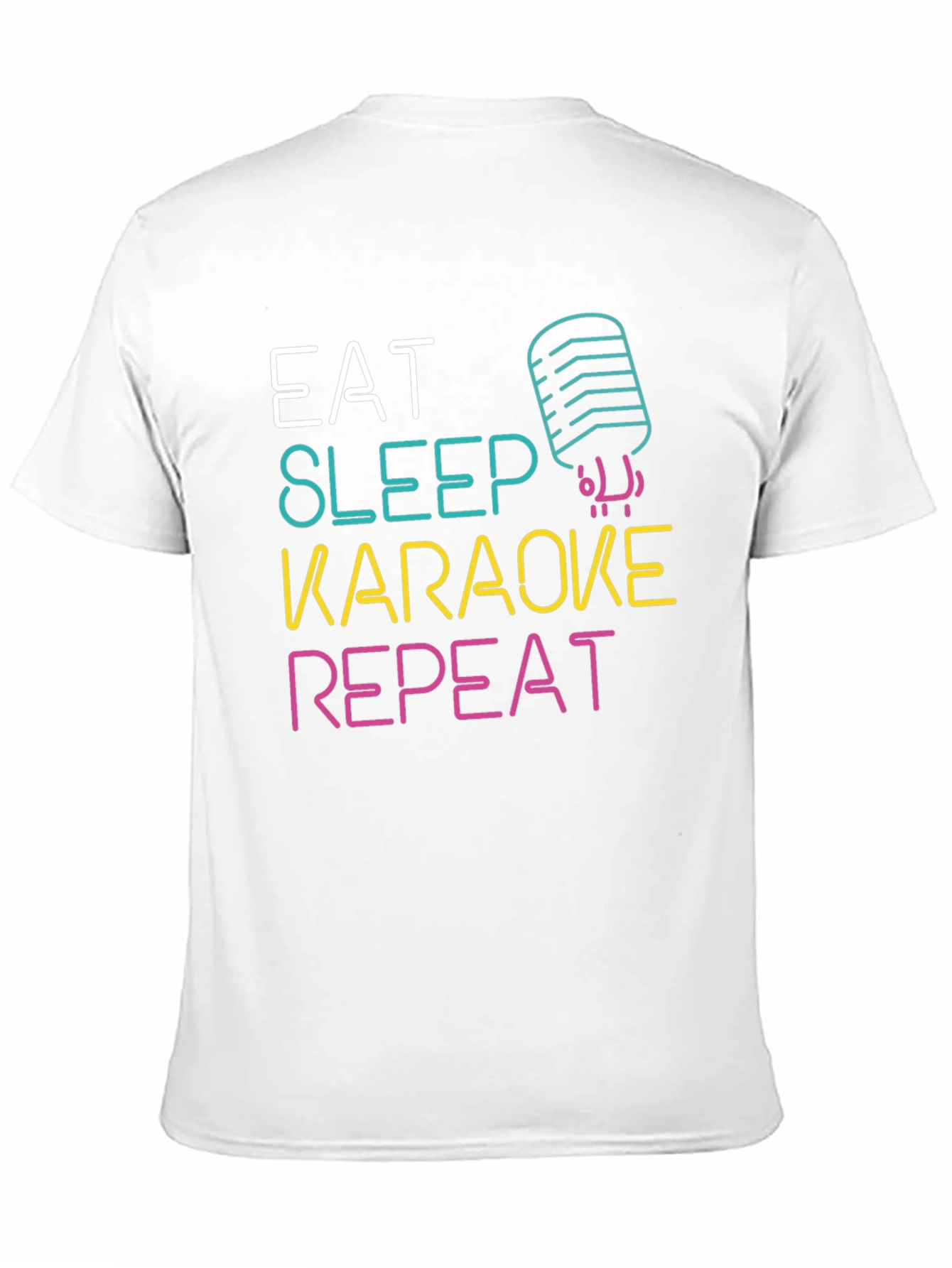 Eat Sleep Karaoke Repeat Graphic Tee