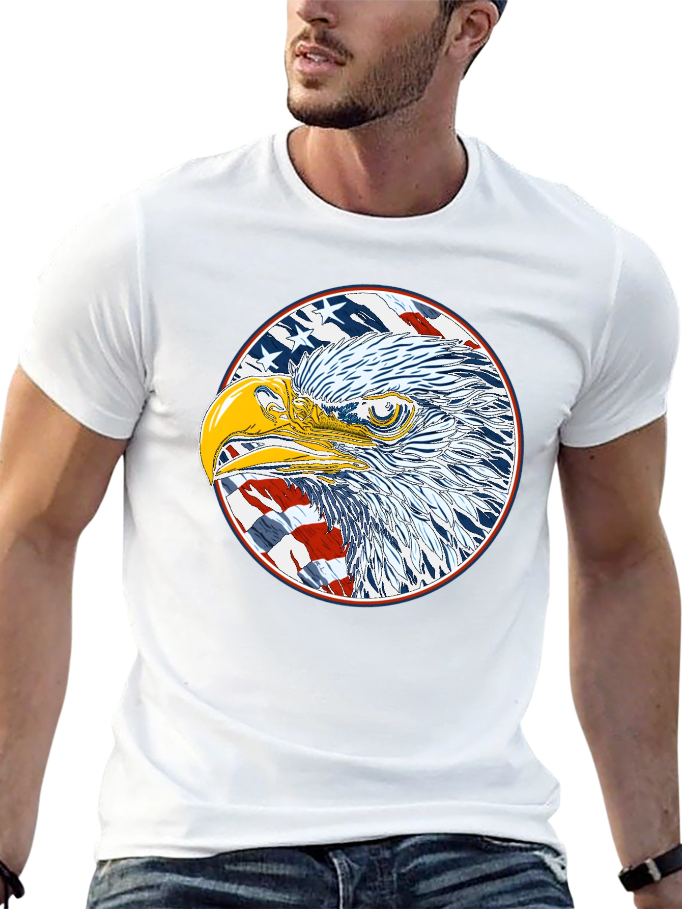 American Eagle Graphic Black T-Shirt
