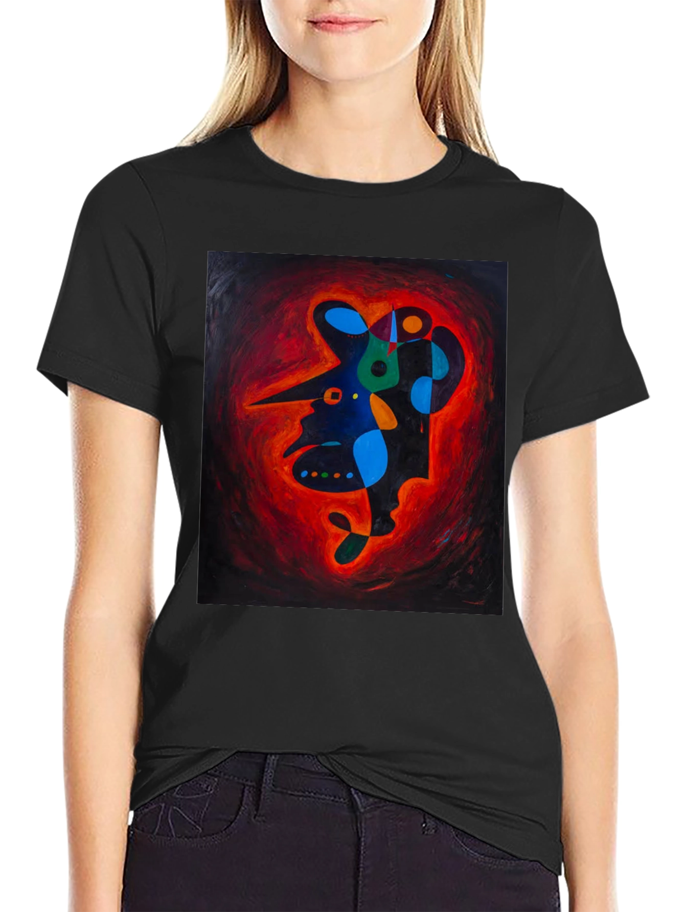 Abstract Art Print Tee - Unique Graphic T-Shirt