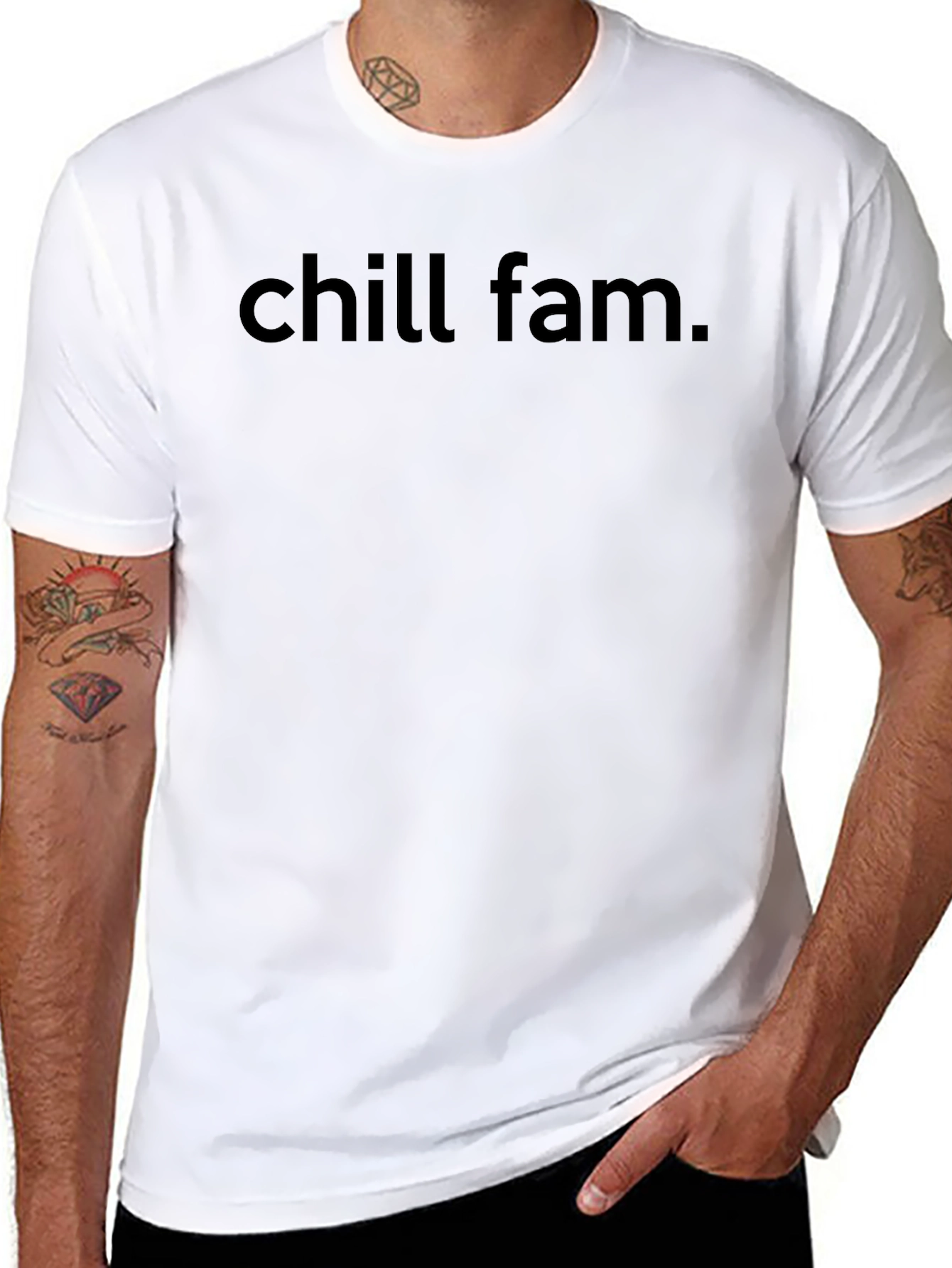 Chill Fam Black Graphic Tee
