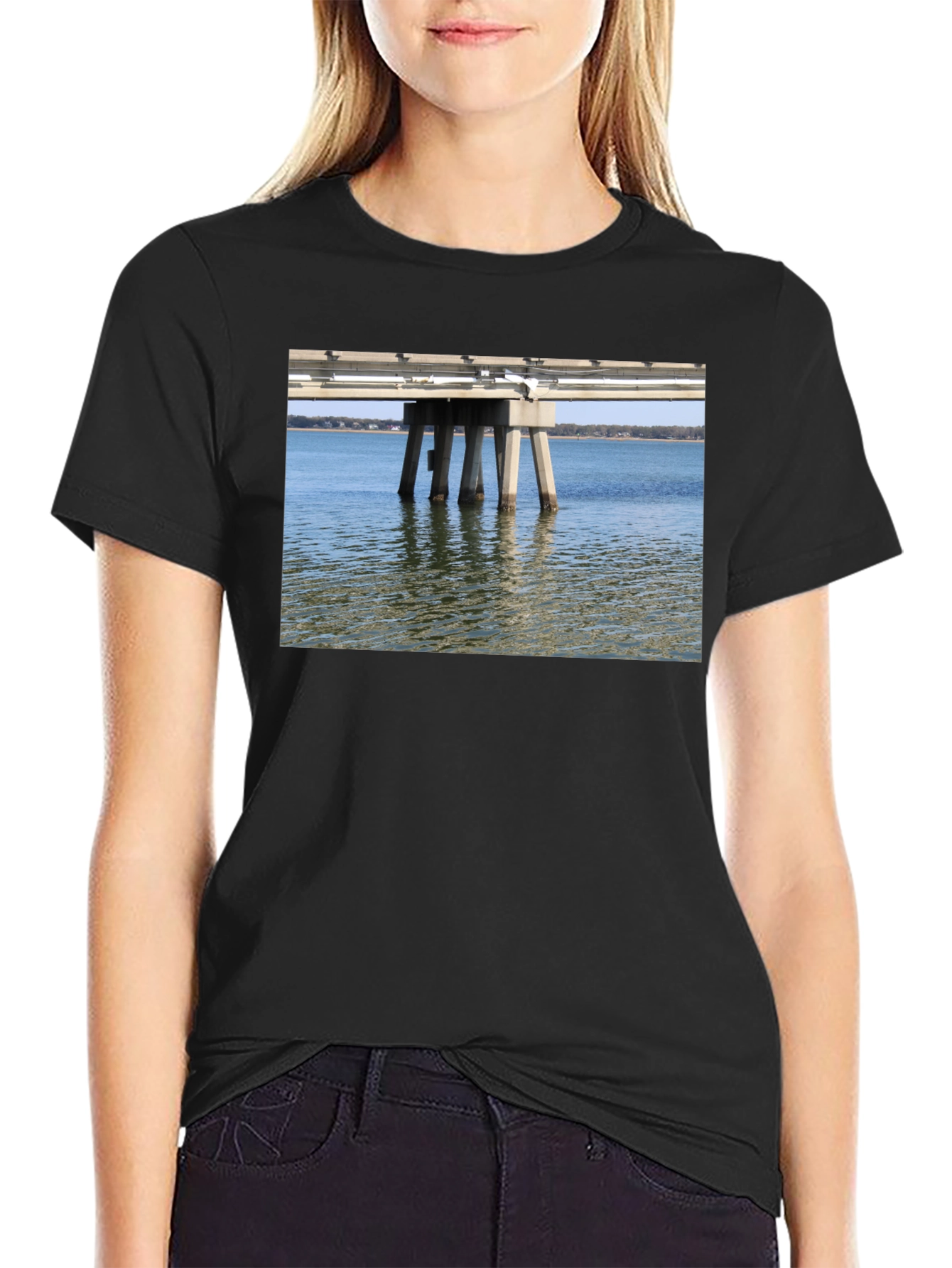 Pier View T-Shirt - Black Casual Wear