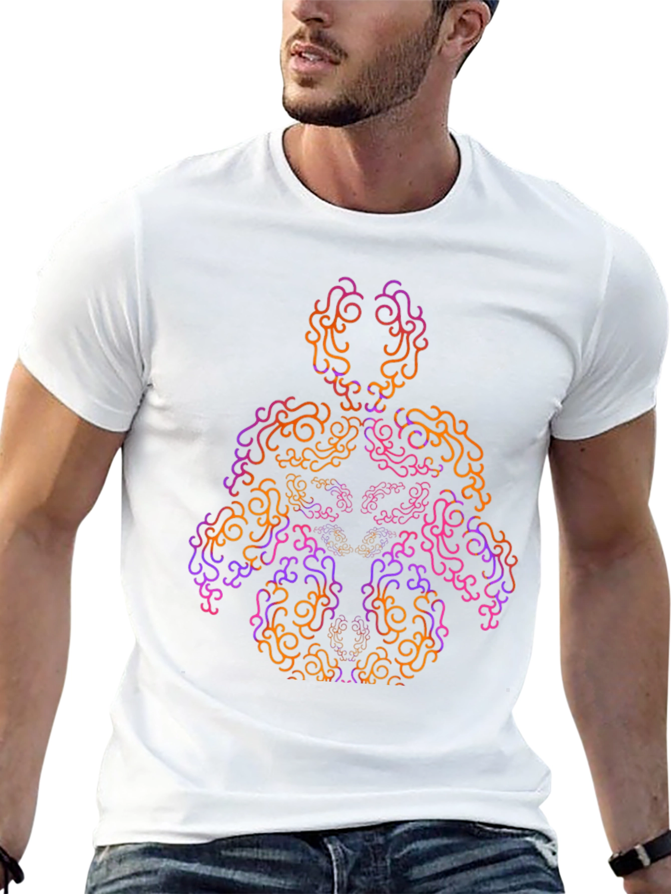 Abstract Human Form Tee - Artistic Graphic T-Shirt