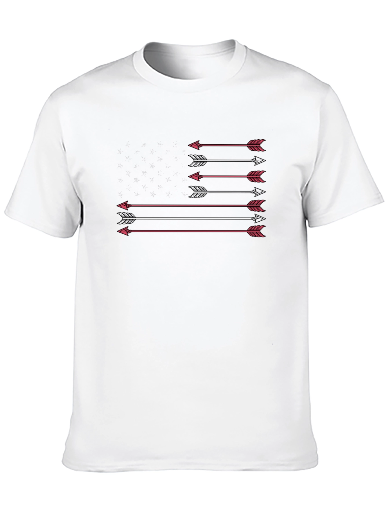Arrow Flag Graphic Tee - Patriotic Design