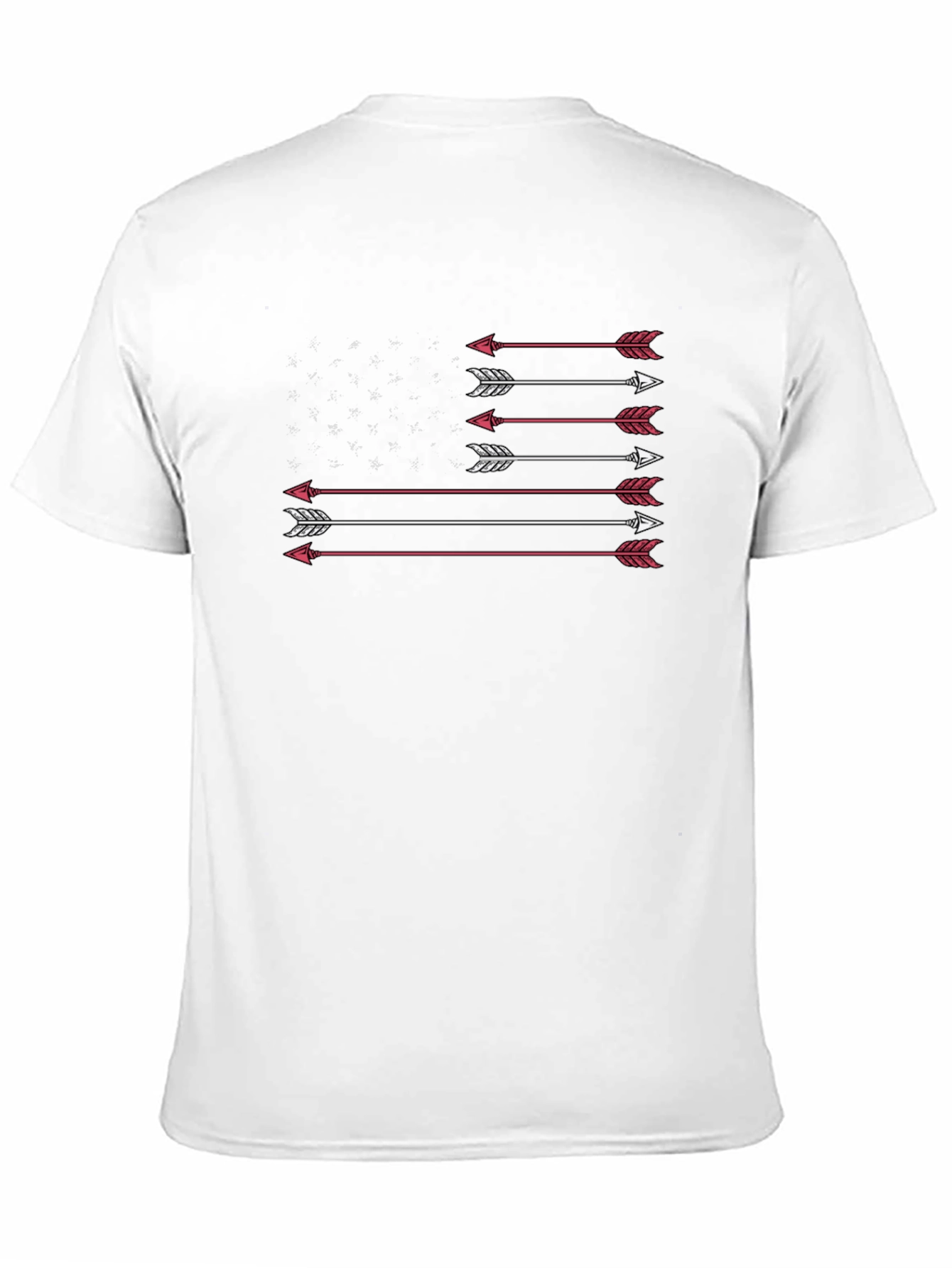 Arrow Flag Graphic Tee - Patriotic Design