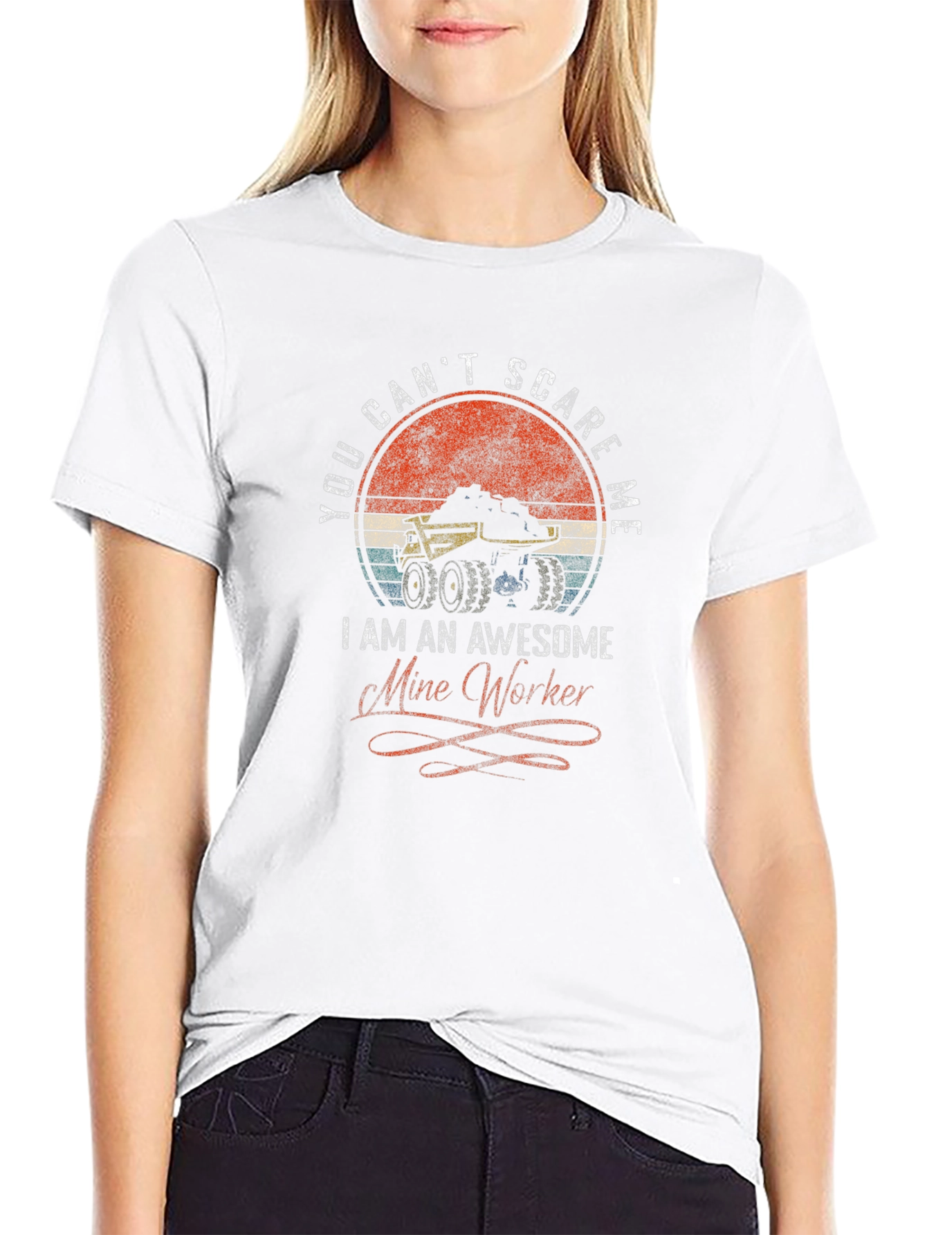Awesome Mine Worker Graphic Tee
