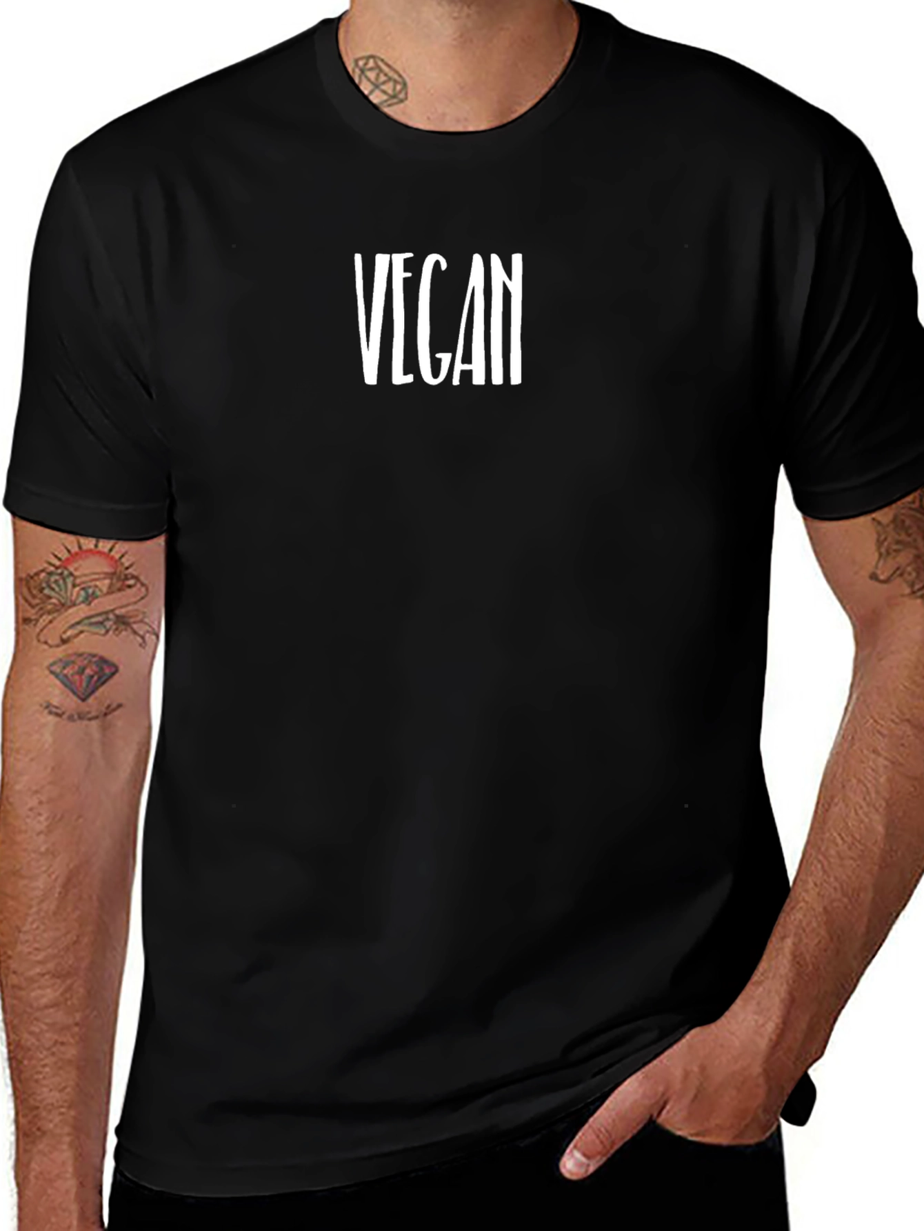 Vegan Statement Black T-Shirt