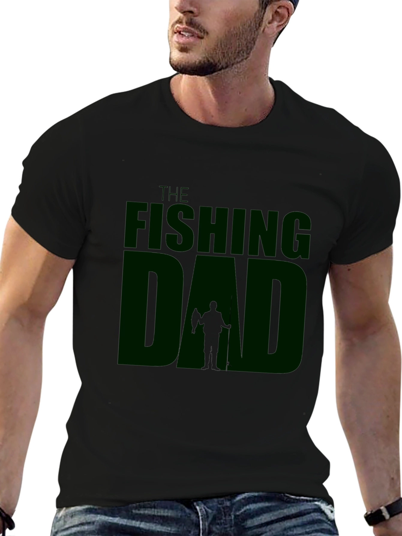 The Fishing Dad Black T-Shirt - Fisherman Apparel
