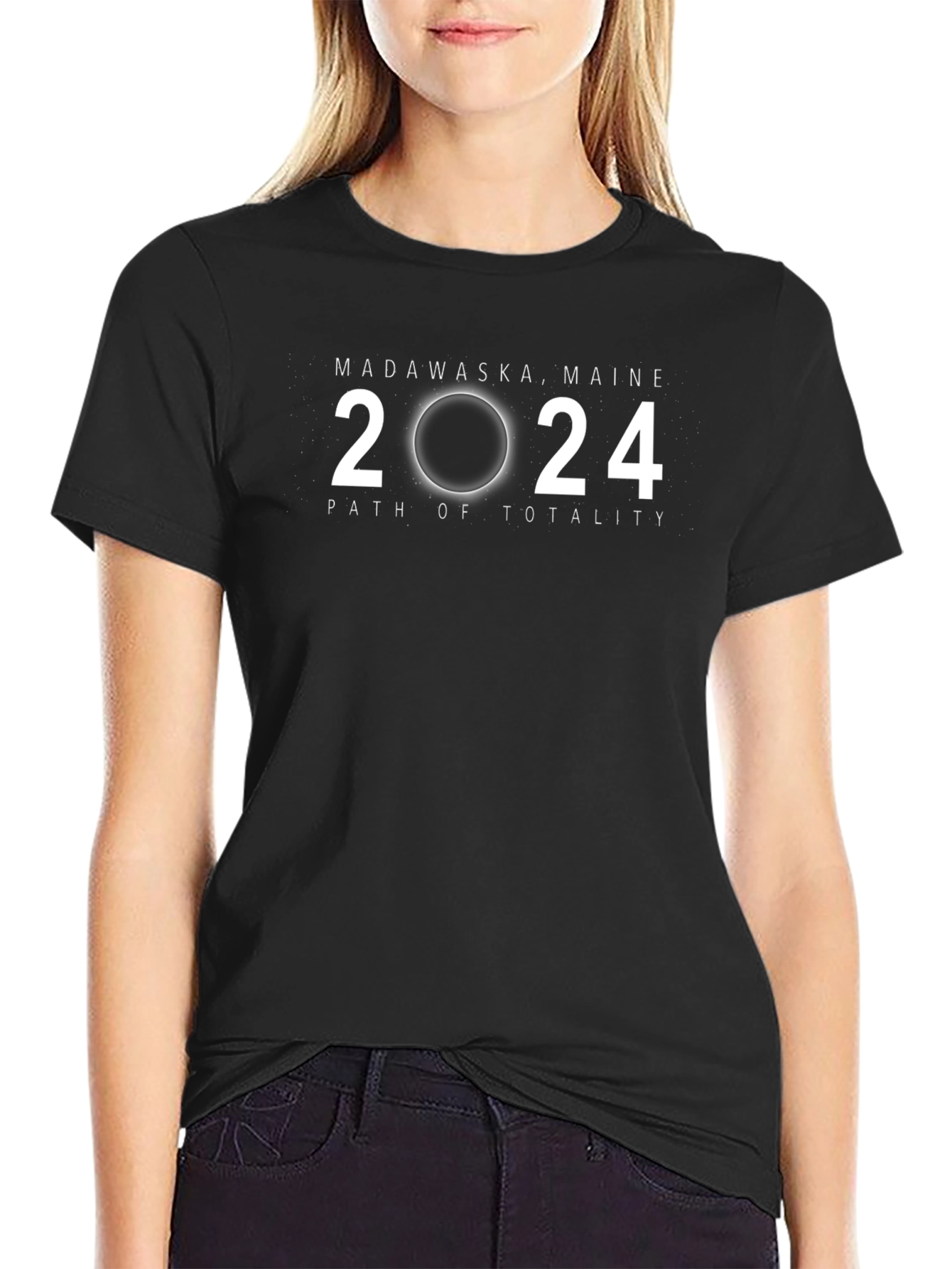 Madawaska Maine 2024 Solar Eclipse T-Shirt