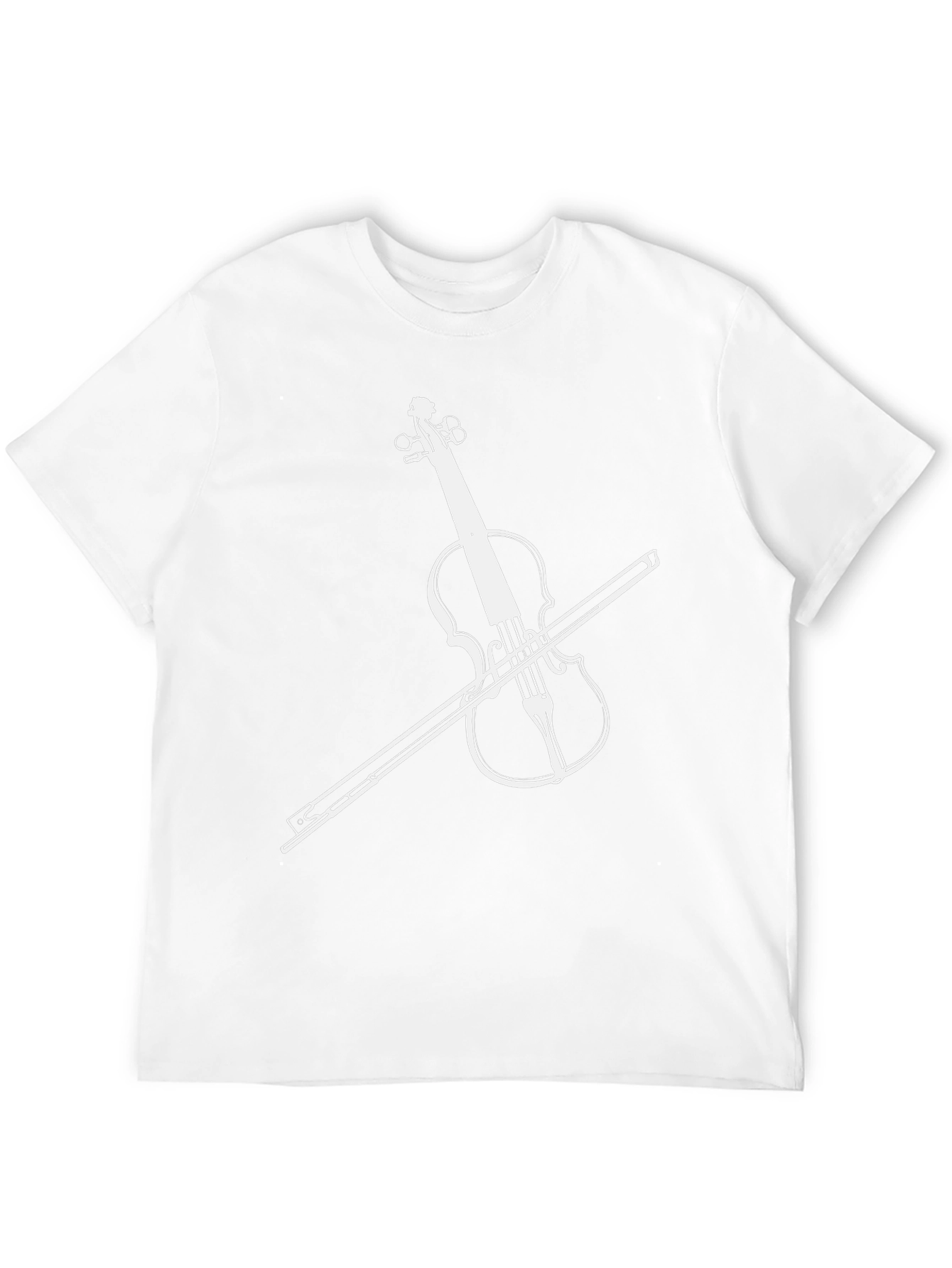 Musicians Black Tee with Violin Graphic