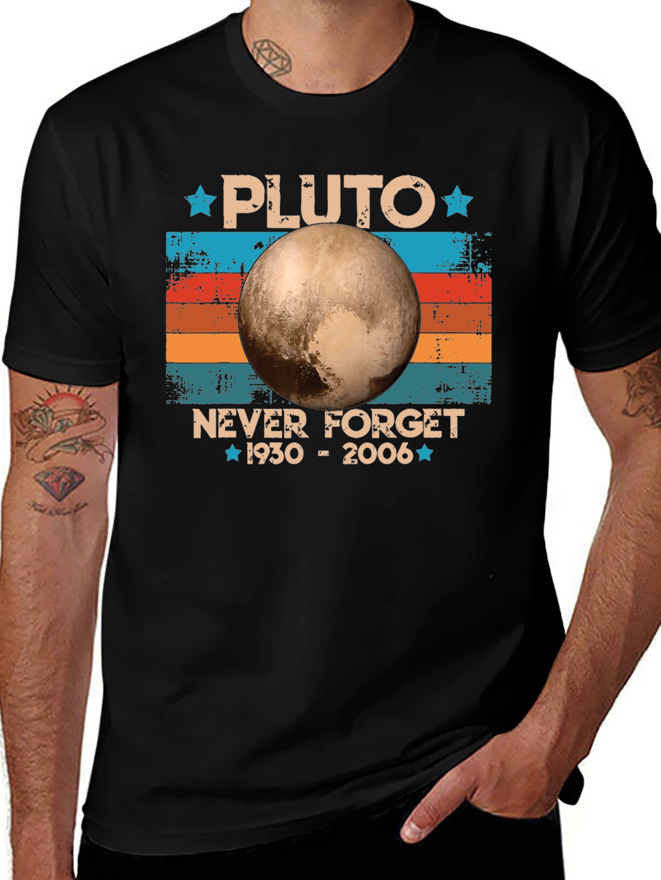 Pluto Never Forget Retro T-Shirt