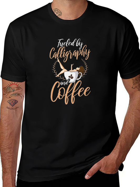 Calligraphy & Coffee Graphic Tee