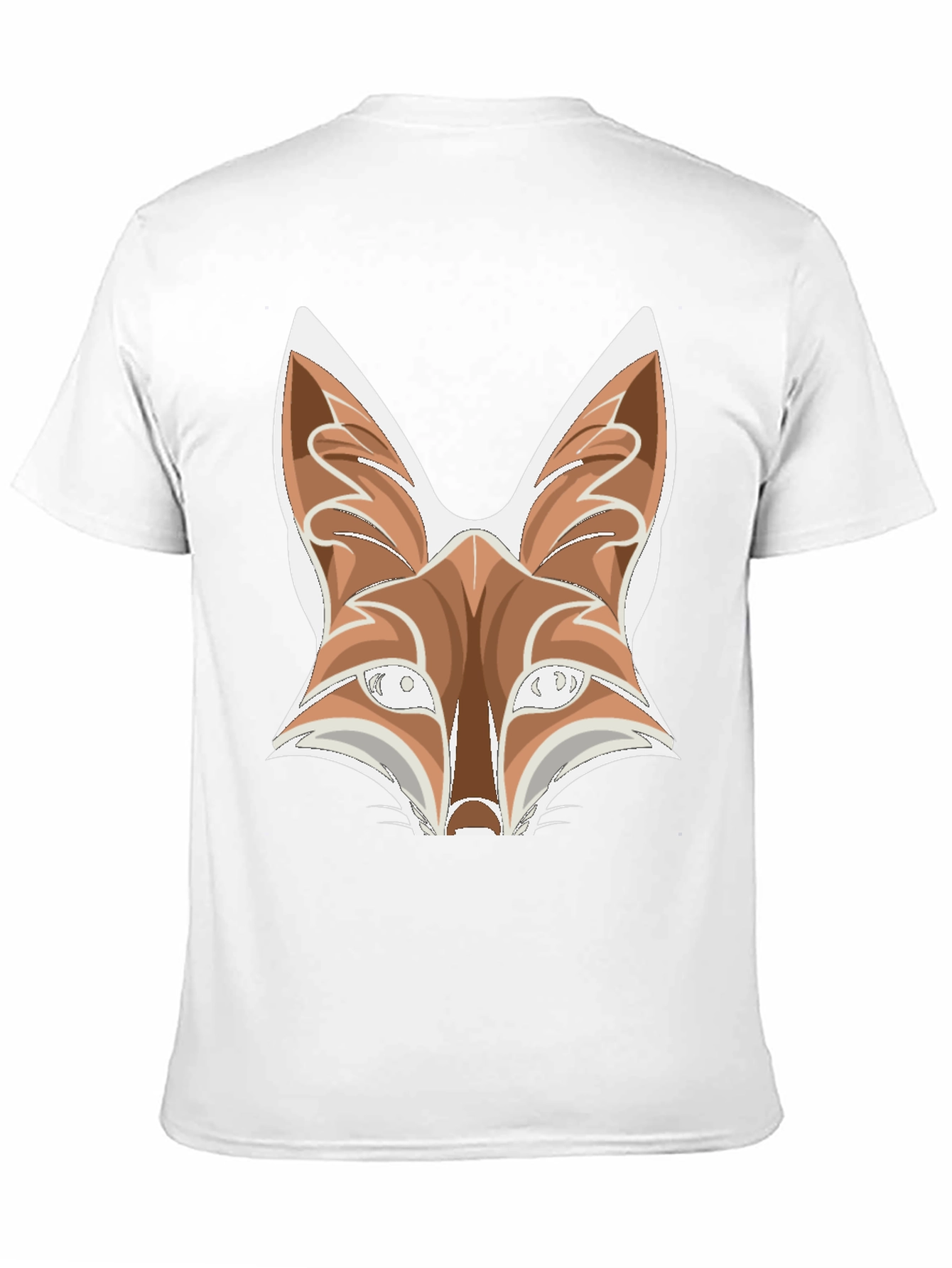 Fox Graphic Tee - Black Cotton Blend T-Shirt