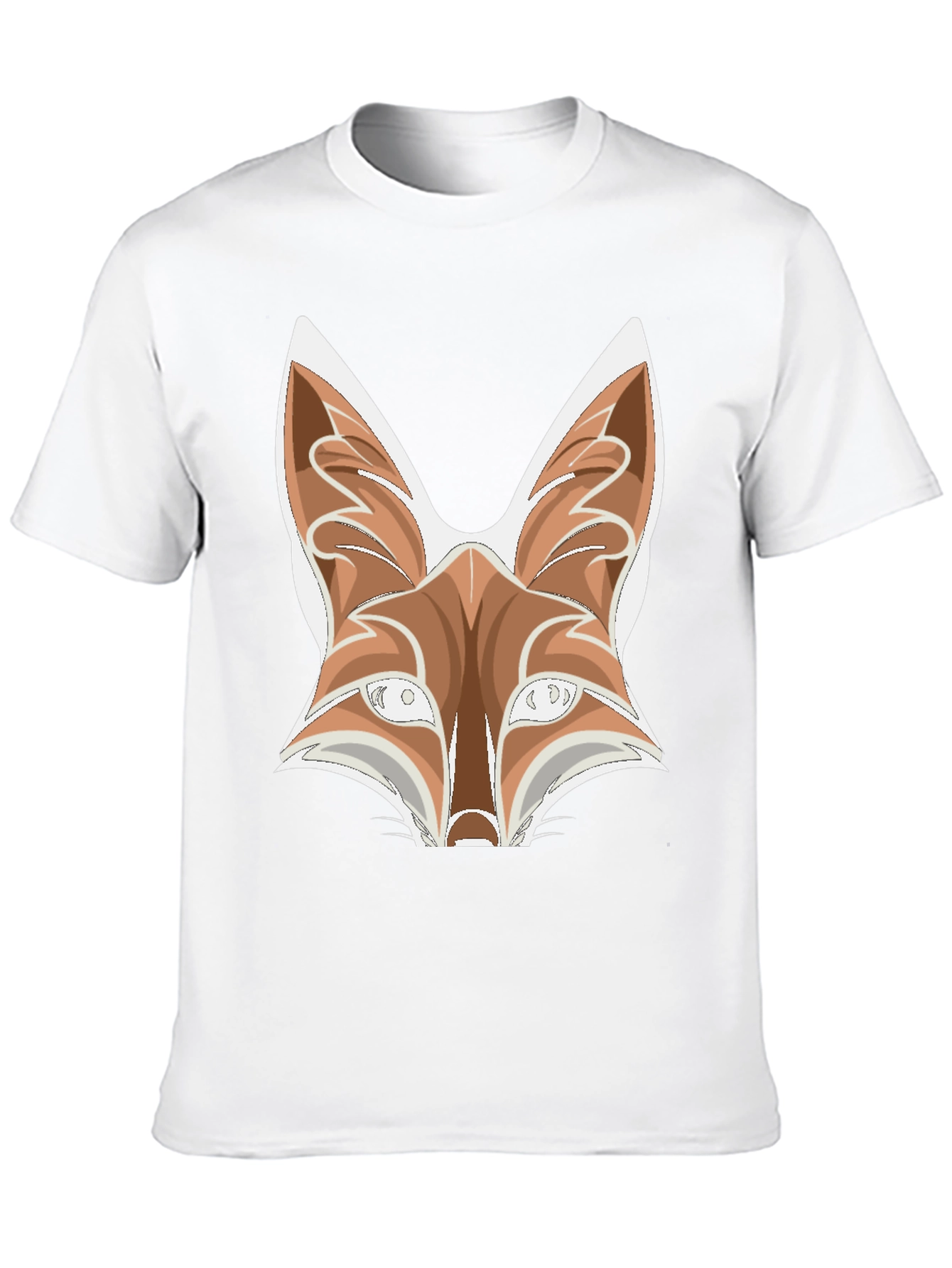 Fox Graphic Tee - Black Cotton Blend T-Shirt