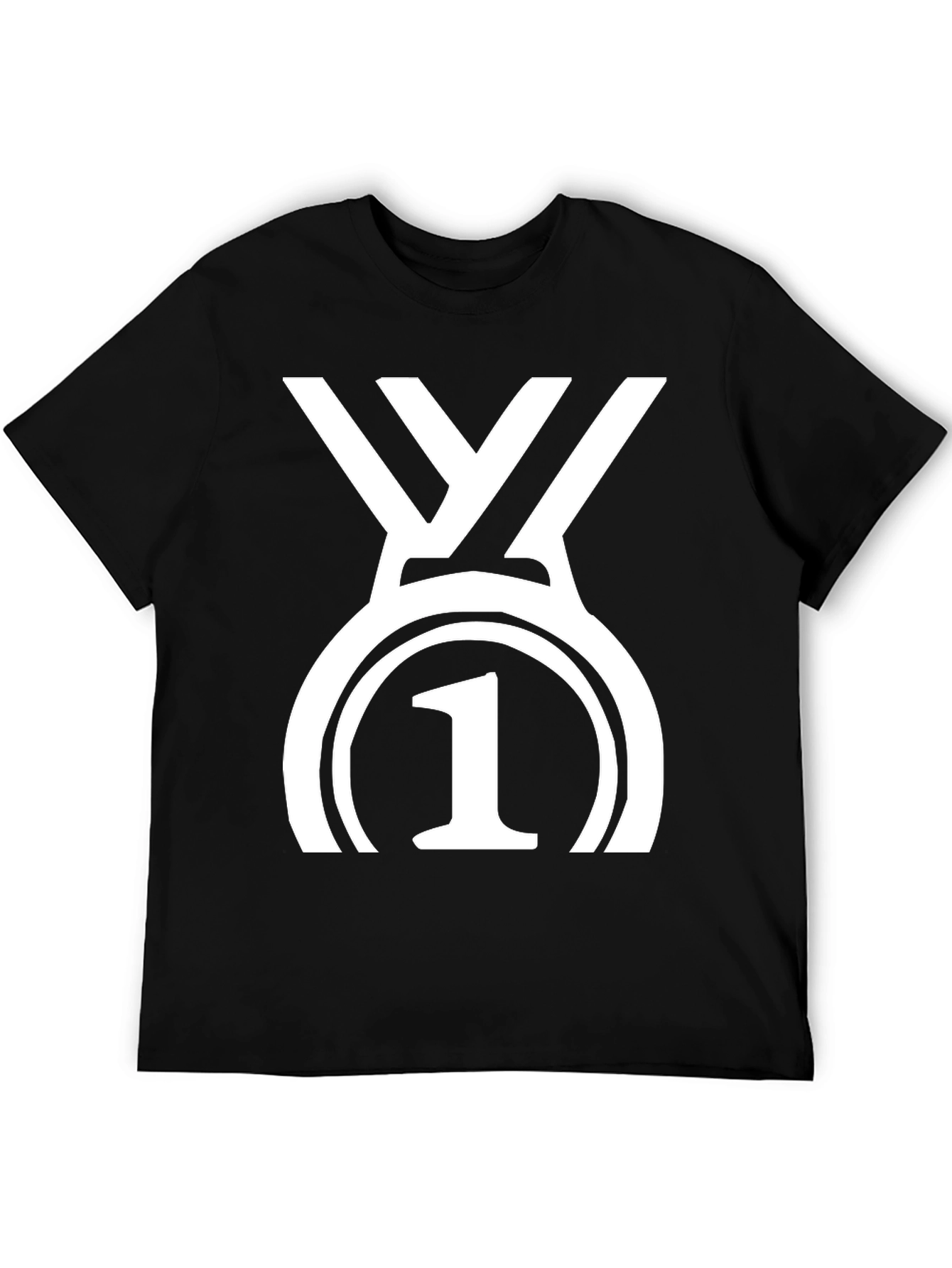 Winner Graphic Tee - Black Cotton T-Shirt
