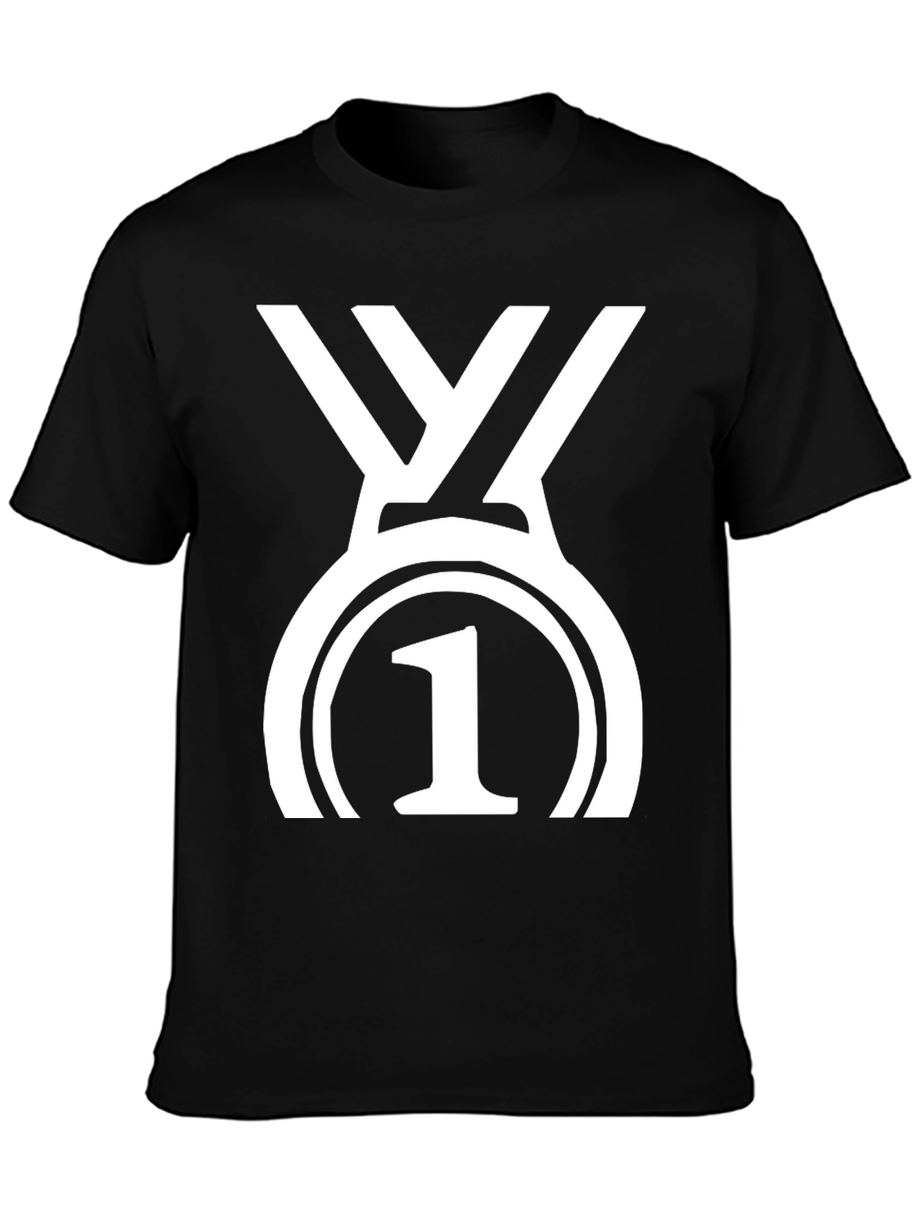 Winner Graphic Tee - Black Cotton T-Shirt