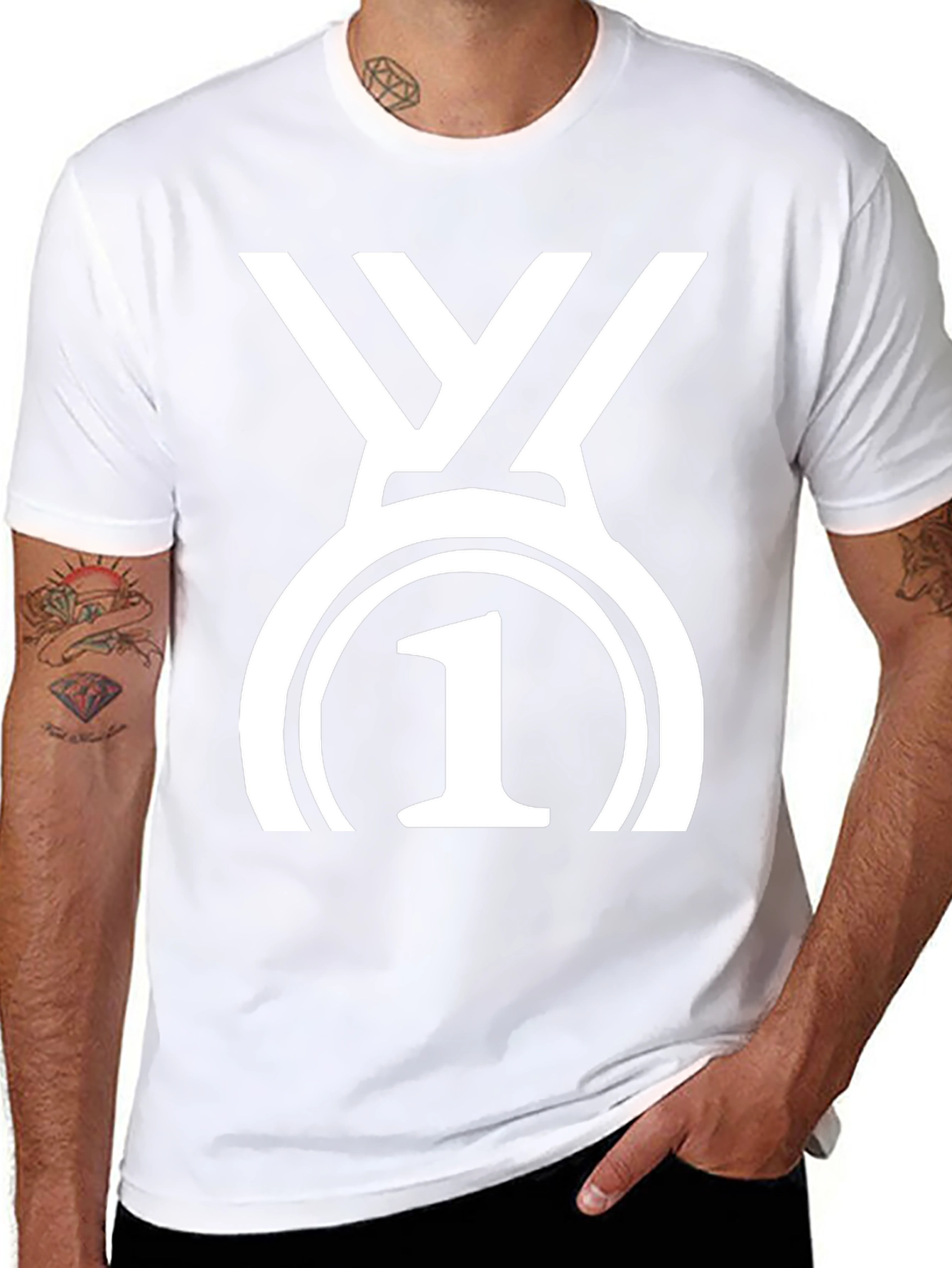Winner Graphic Tee - Black Cotton T-Shirt