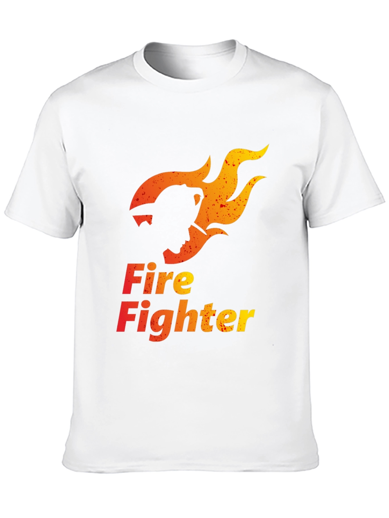 Firefighter Graphic Tee - Stylish Black Cotton T-Shirt
