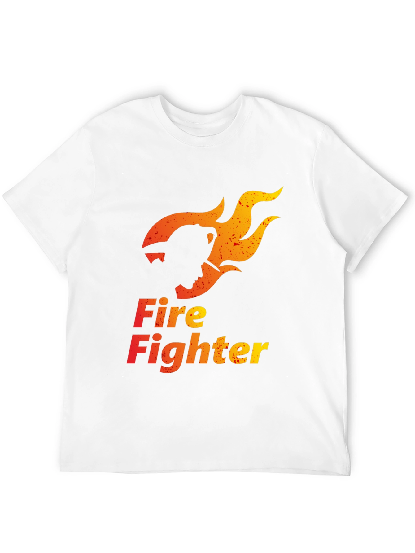 Firefighter Graphic Tee - Stylish Black Cotton T-Shirt