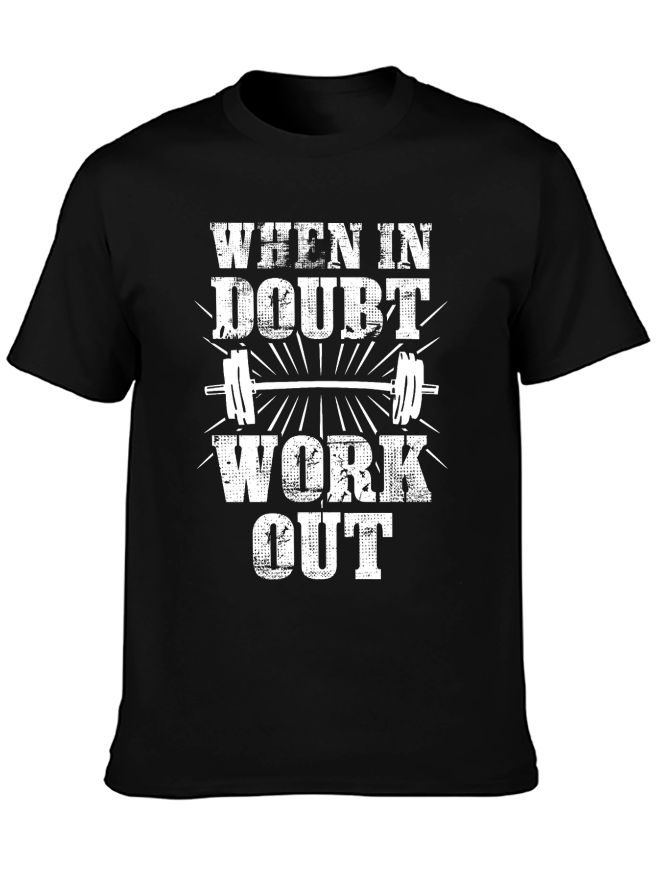 When in Doubt Work Out Graphic T-Shirt