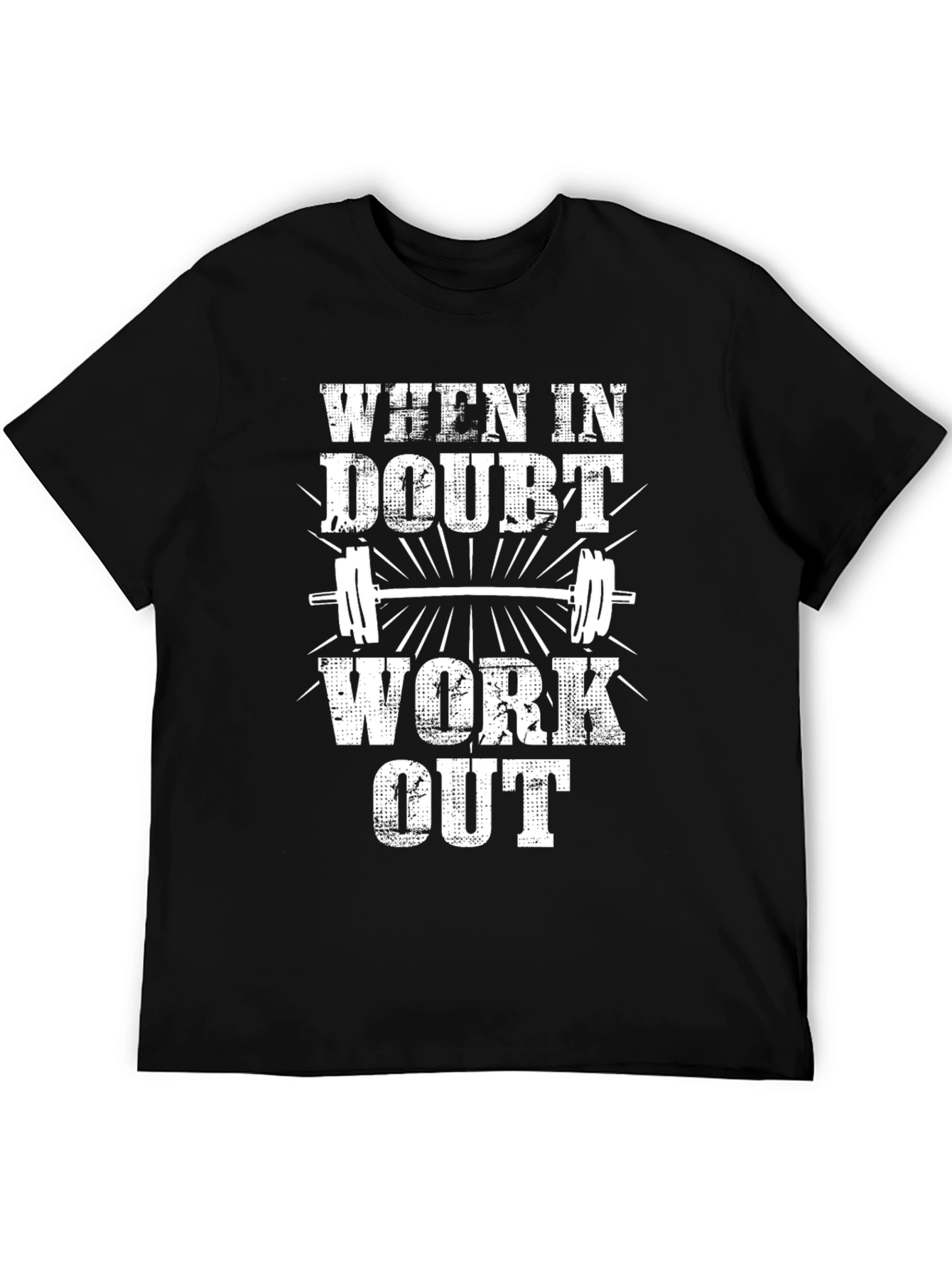 When in Doubt Work Out Graphic T-Shirt