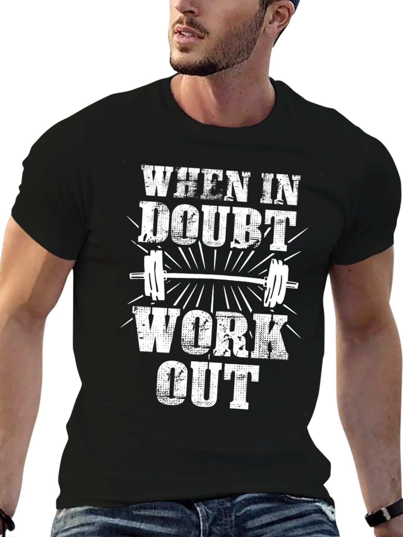 When in Doubt Work Out Graphic T-Shirt