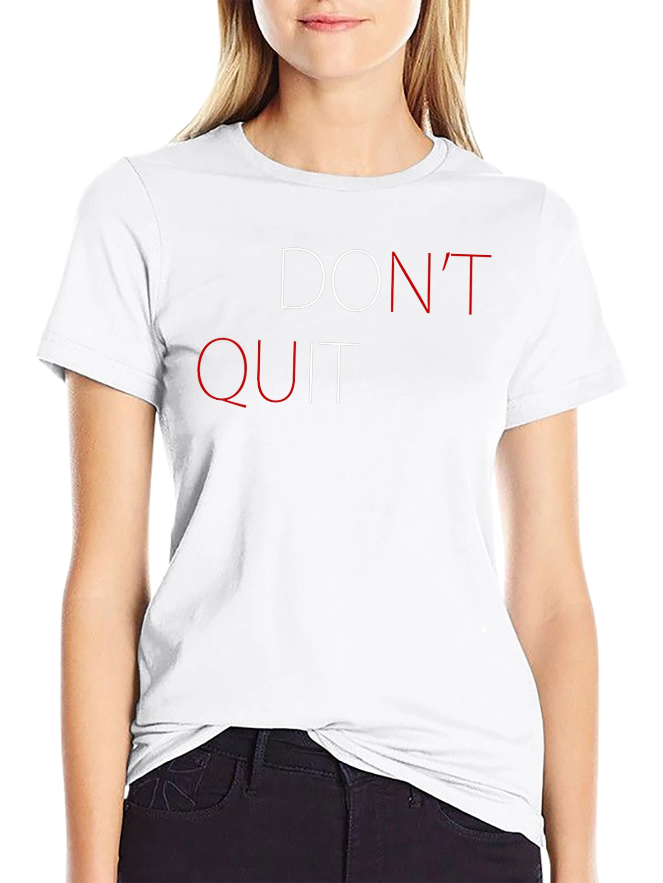 Dont Quit Graphic Print Short Sleeve T-Shirt