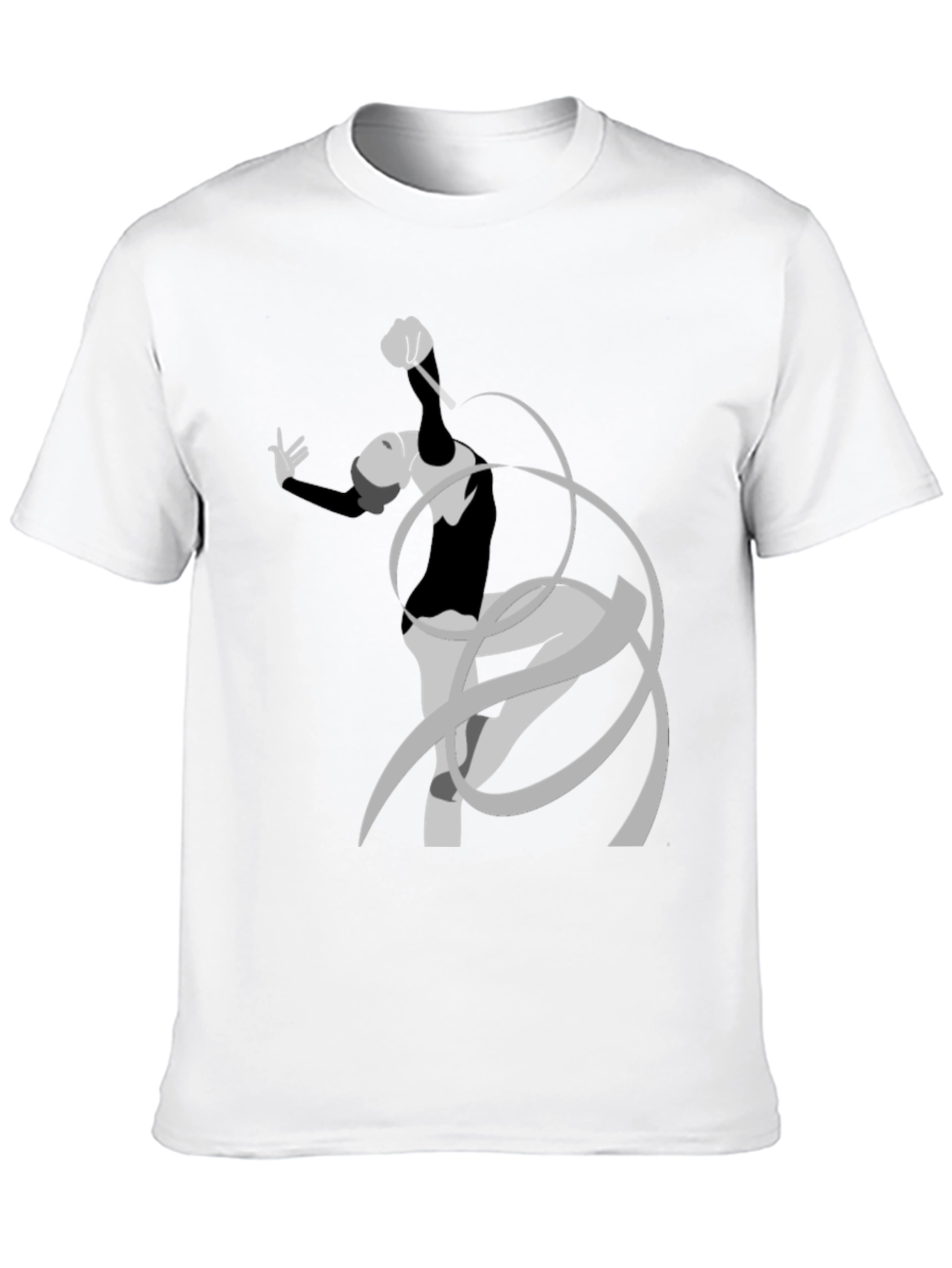 Rhythmic Gymnast Graphic Tee - Black Cotton Comfort
