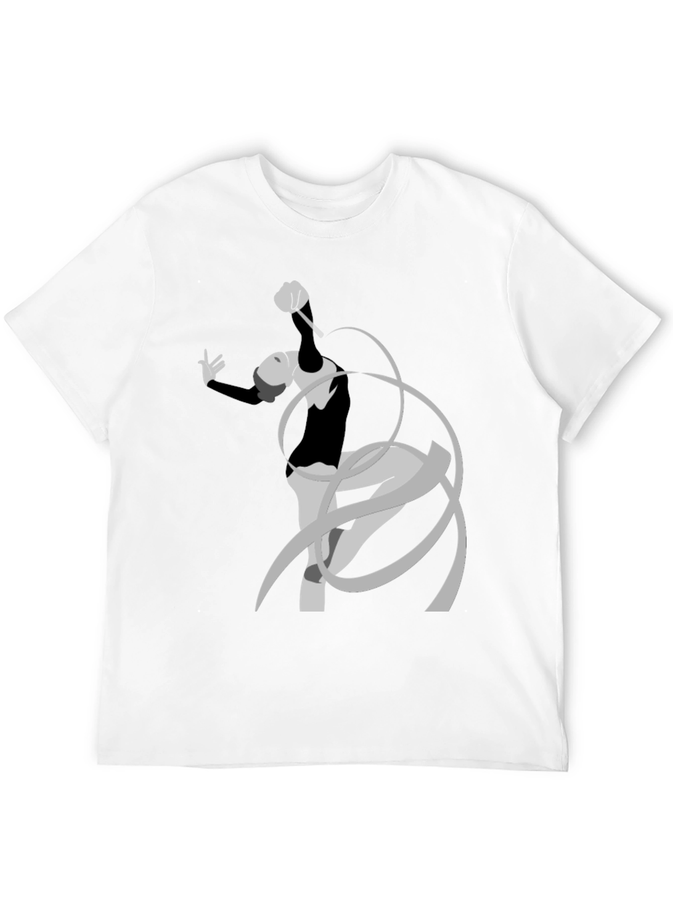 Rhythmic Gymnast Graphic Tee - Black Cotton Comfort