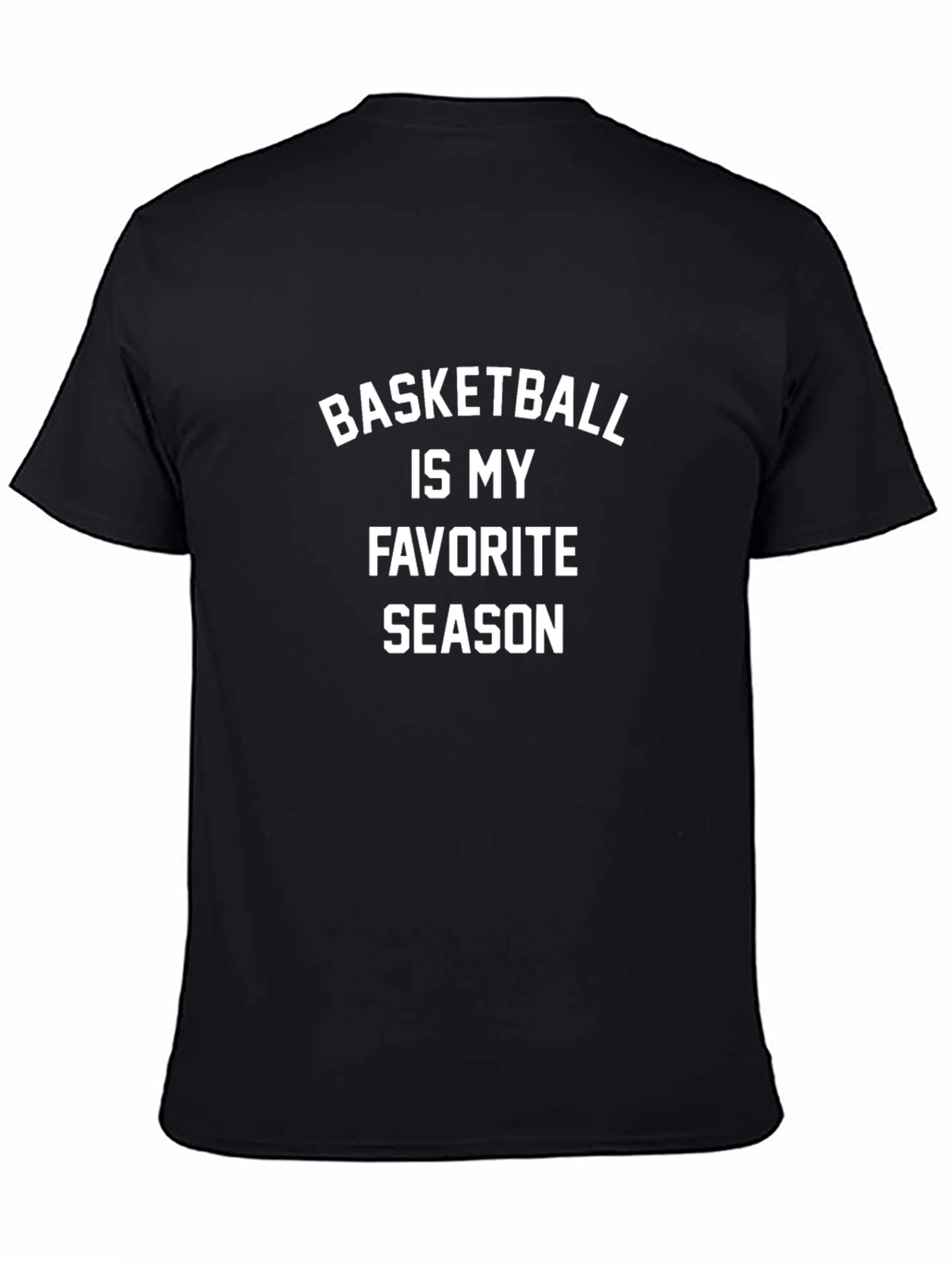 Basketball is My Favorite Season Black T-Shirt