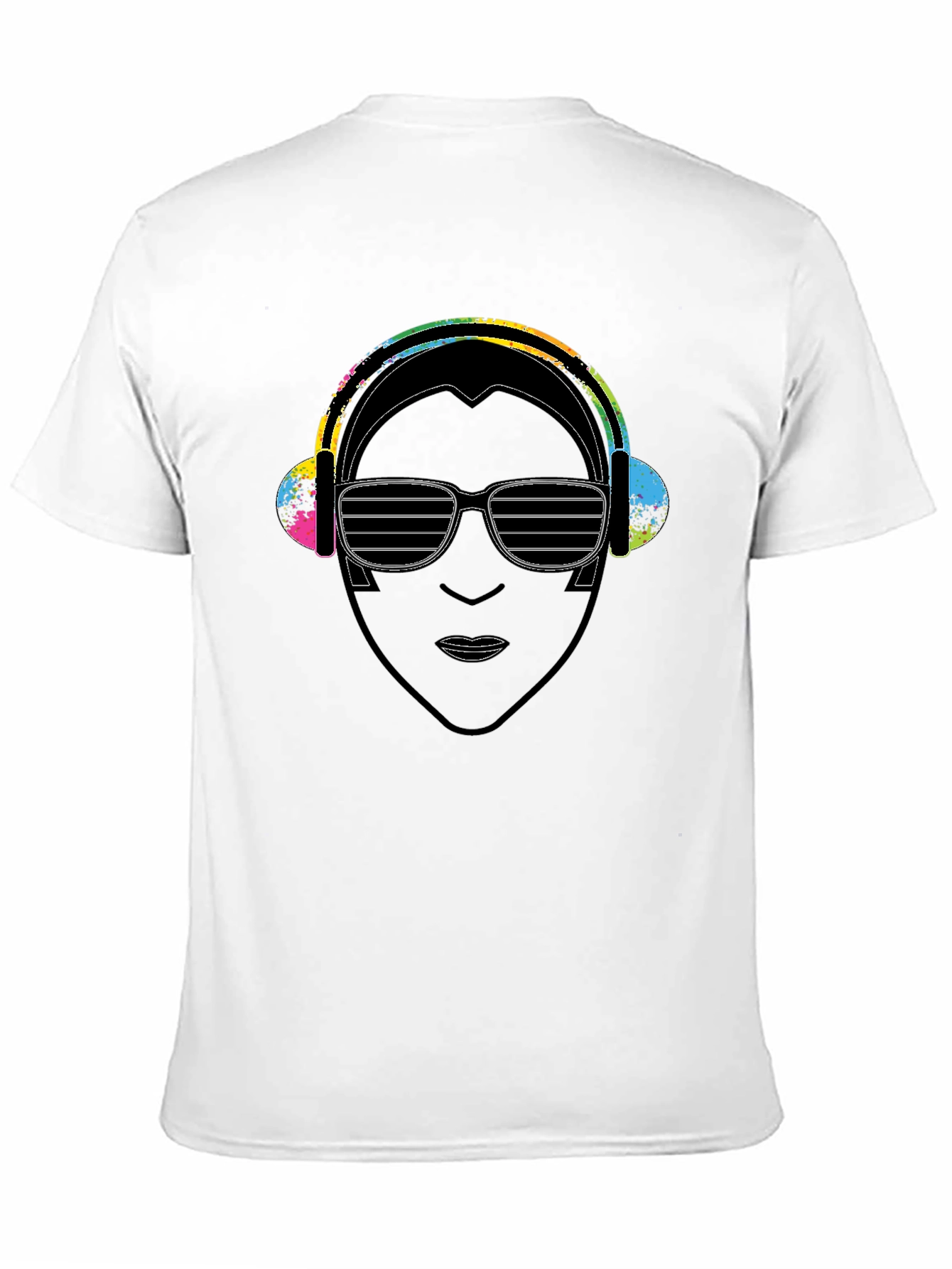 DJ Portrait Graphic Black T-Shirt