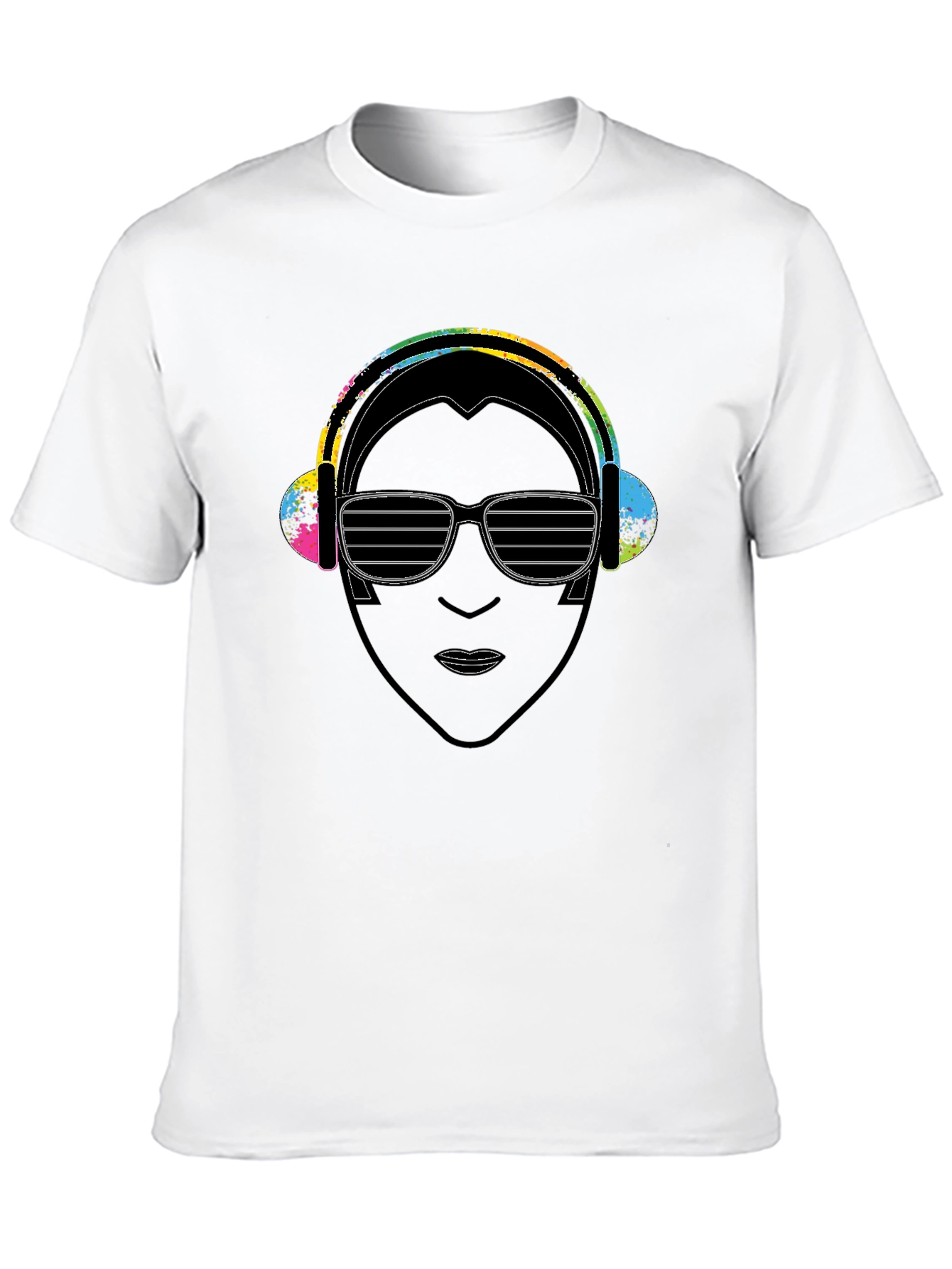 DJ Portrait Graphic Black T-Shirt