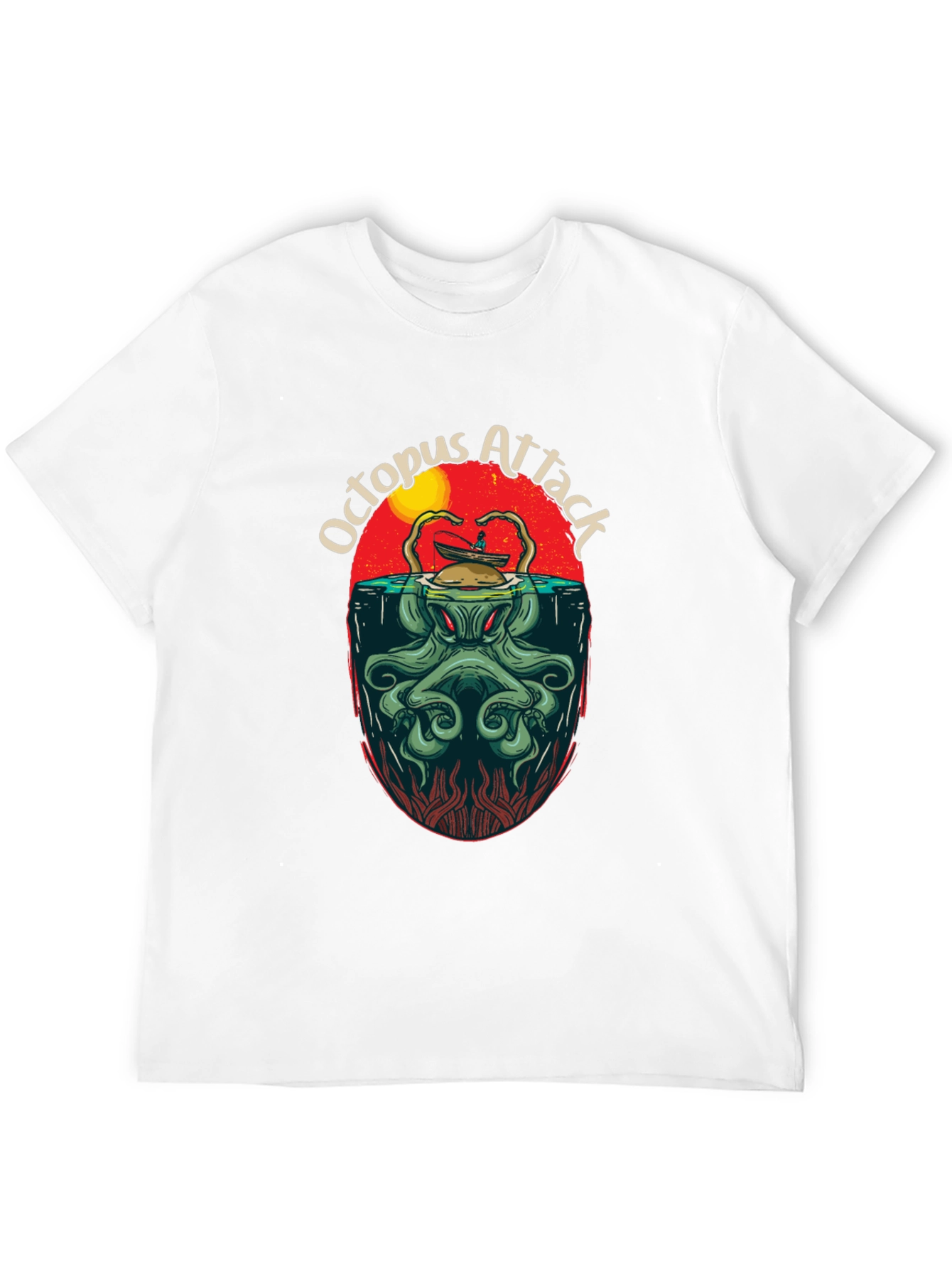Octopus Attack Graphic Tee - Kraken T-Shirt