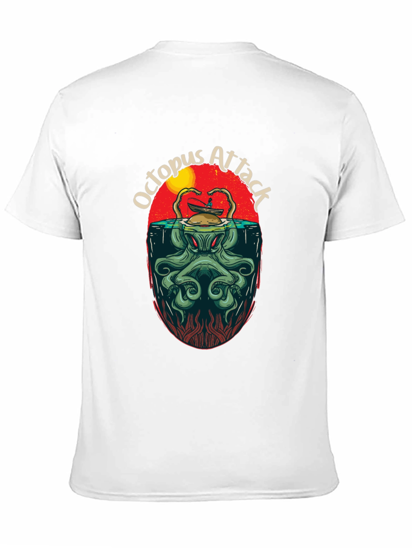 Octopus Attack Graphic Tee - Kraken T-Shirt