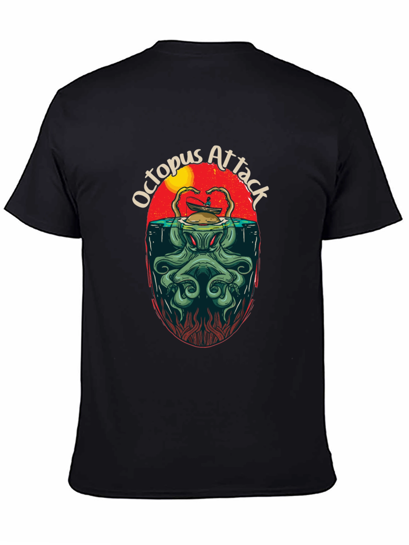 Octopus Attack Graphic Tee - Kraken T-Shirt