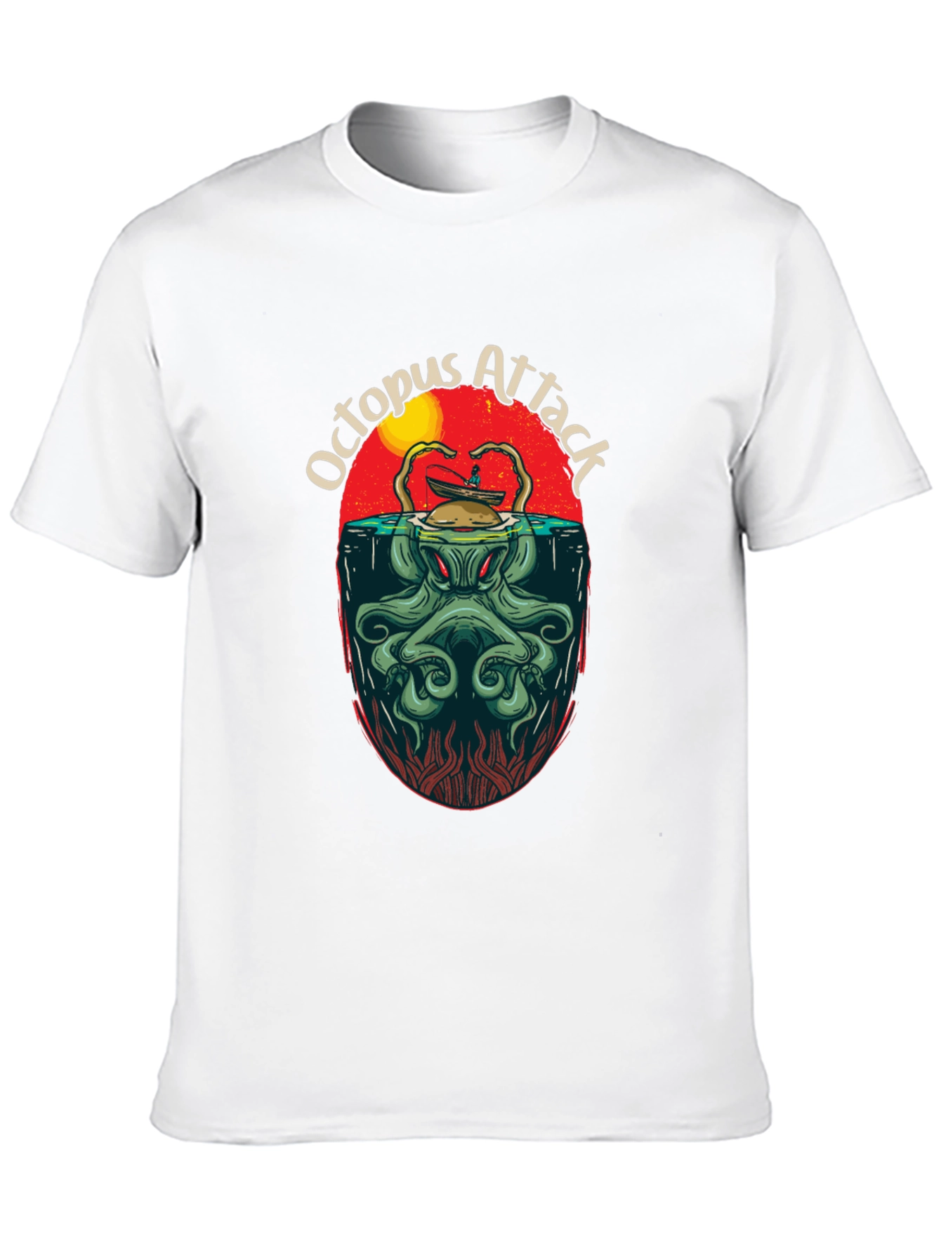 Octopus Attack Graphic Tee - Kraken T-Shirt