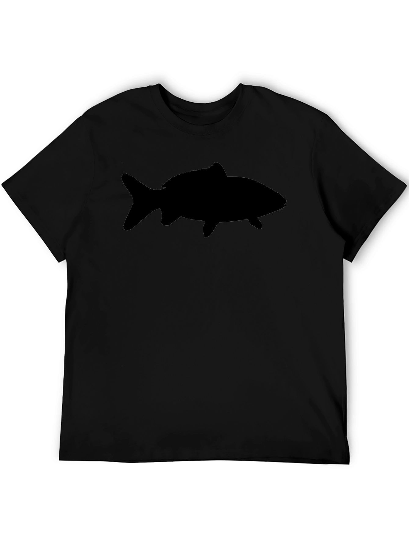 Black Fish Graphic Tee - Simple Style
