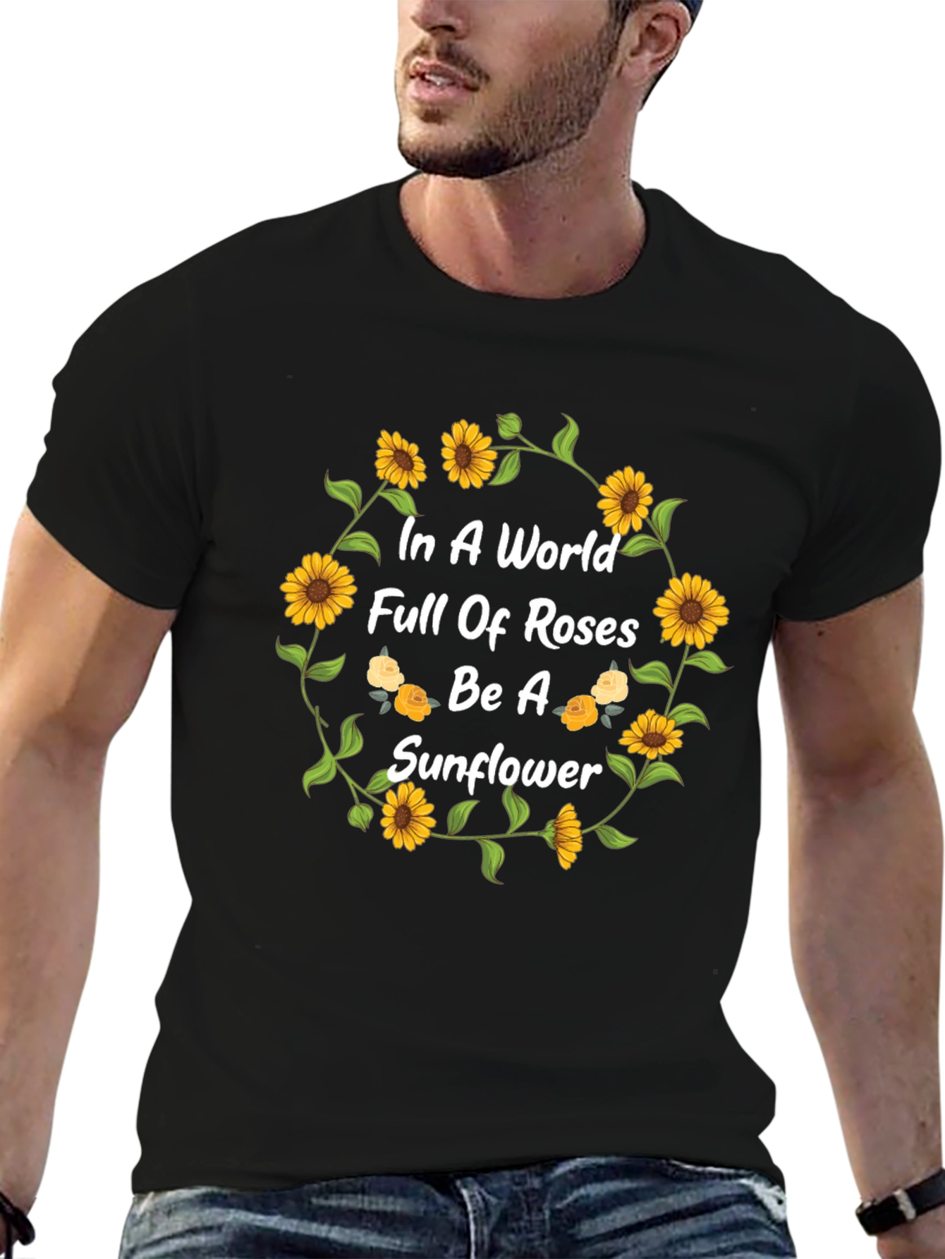 Sunflower Graphic Tee - Be a Sunflower