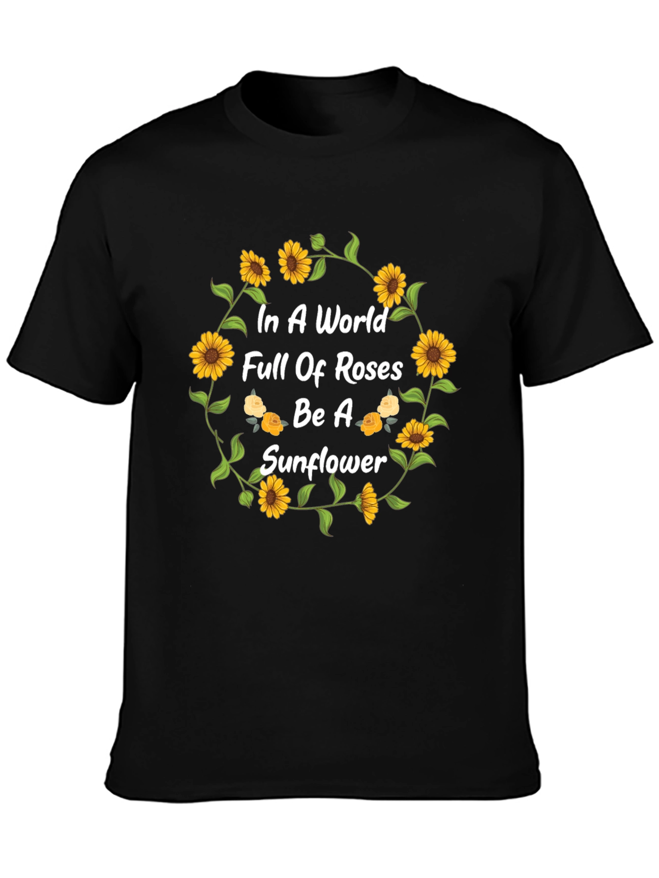 Sunflower Graphic Tee - Be a Sunflower