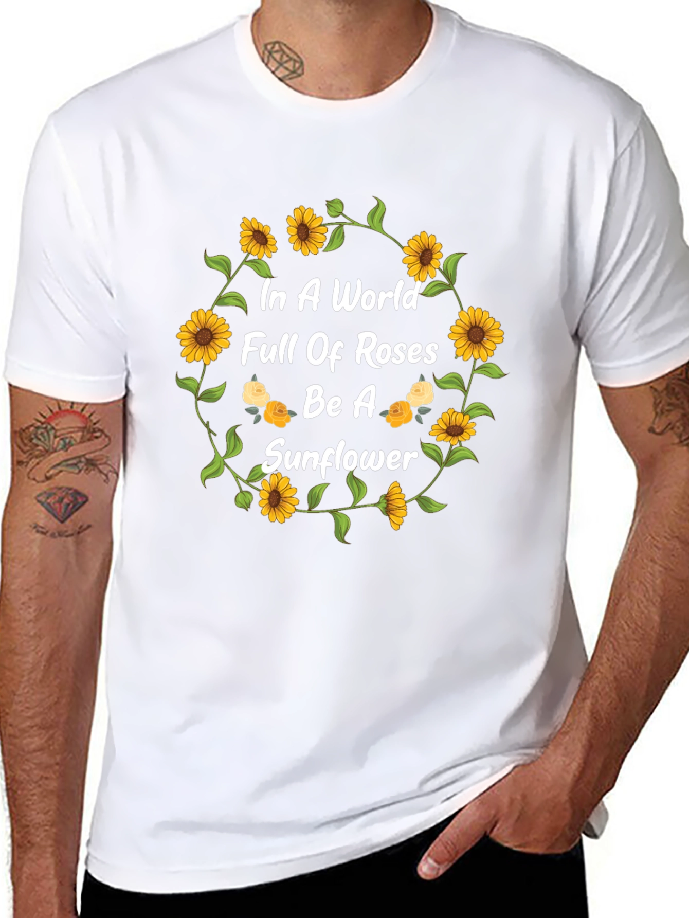 Sunflower Graphic Tee - Be a Sunflower