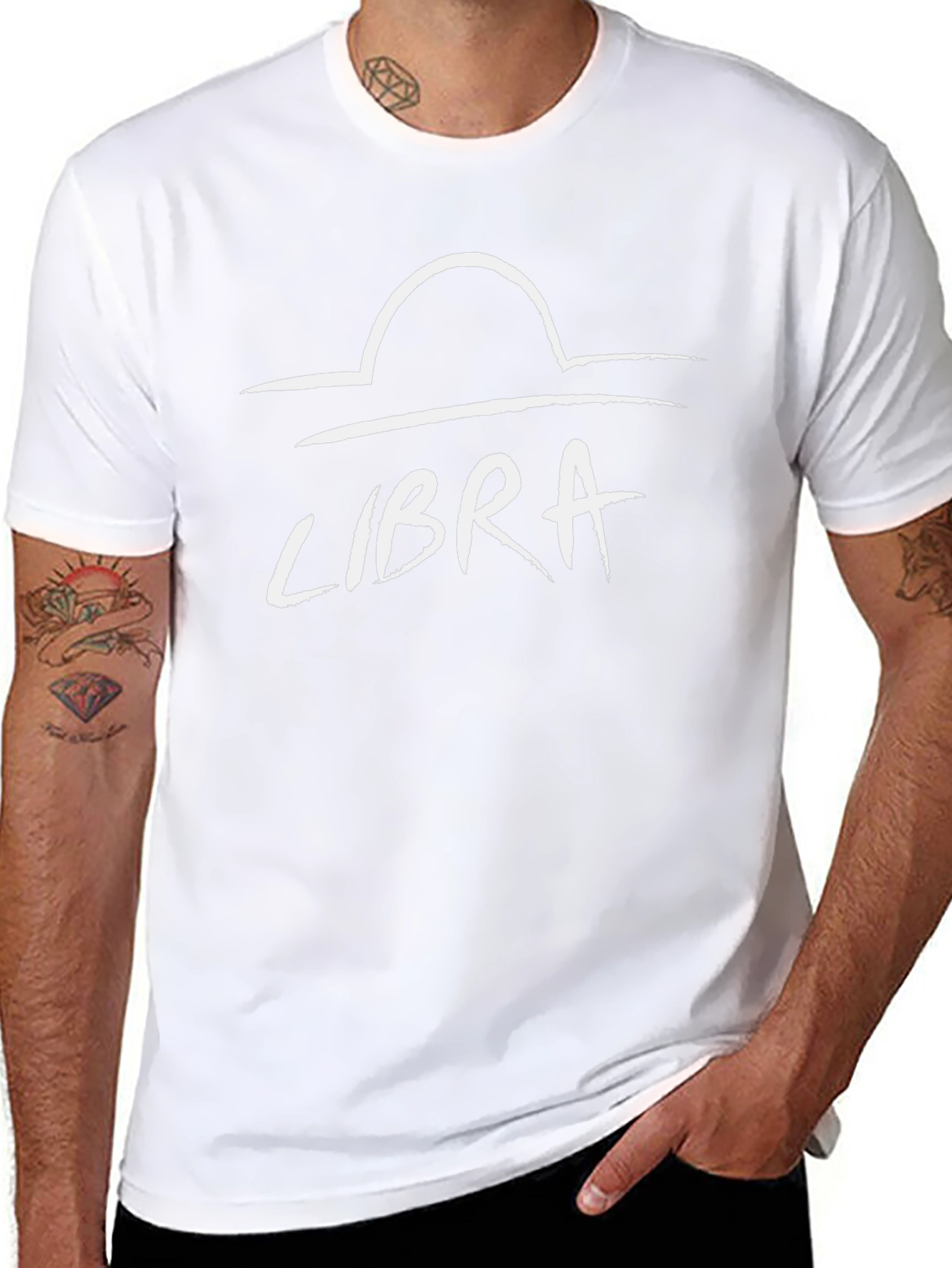 Libra Zodiac Sign T-Shirt - Black Graphic Tee