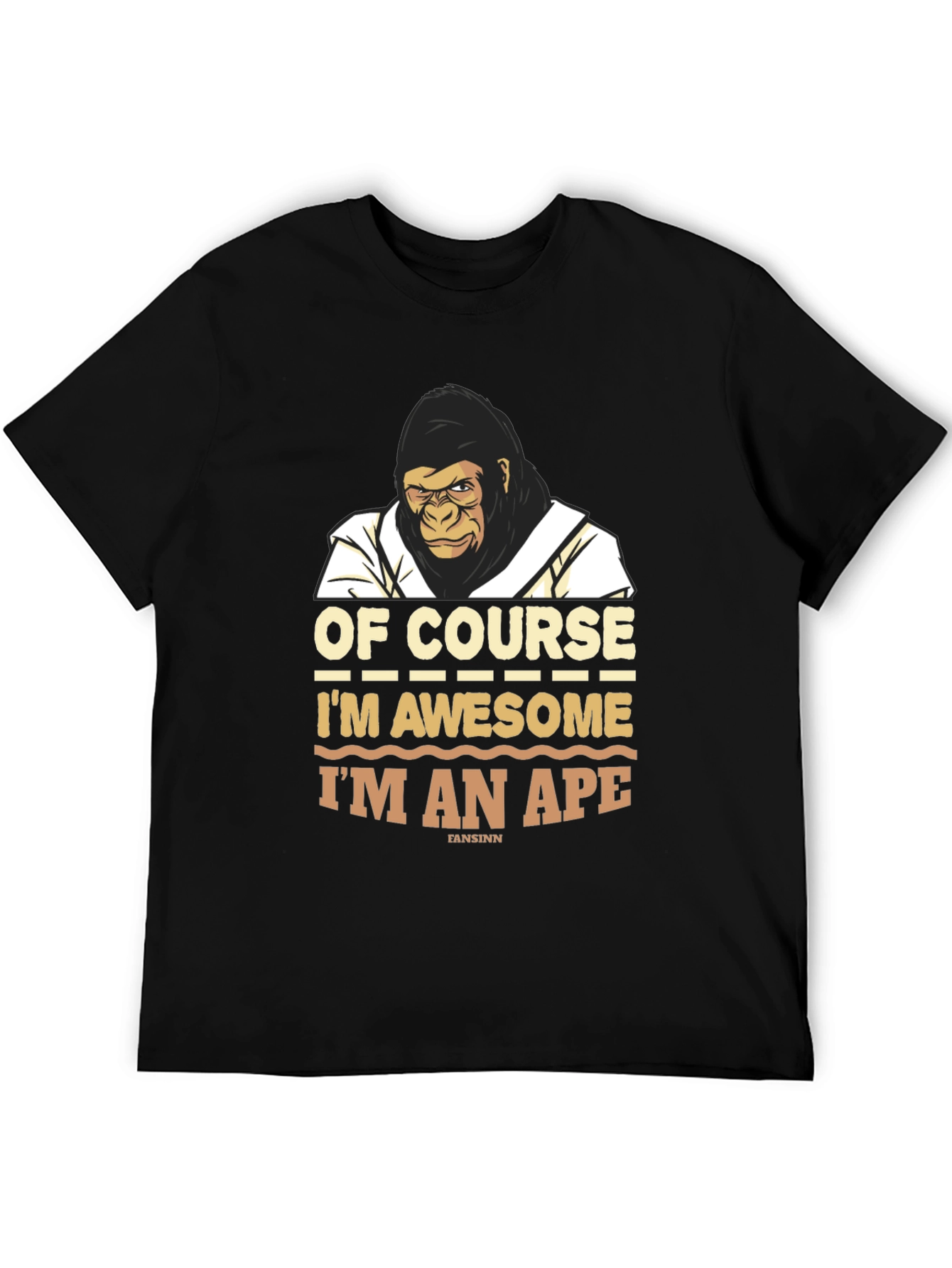 Awesome Ape T-Shirt - Funny Gorilla Graphic Tee