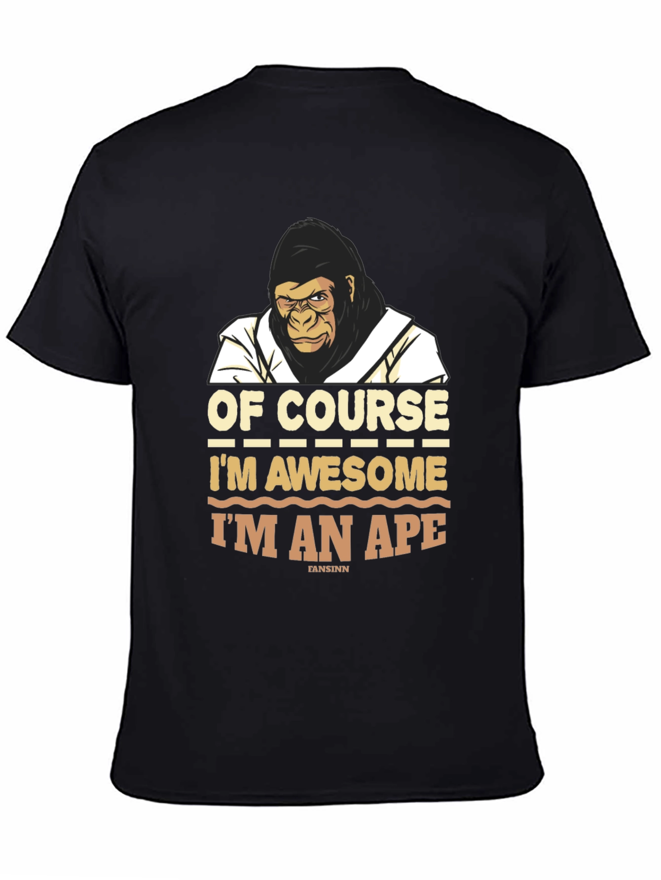 Awesome Ape T-Shirt - Funny Gorilla Graphic Tee