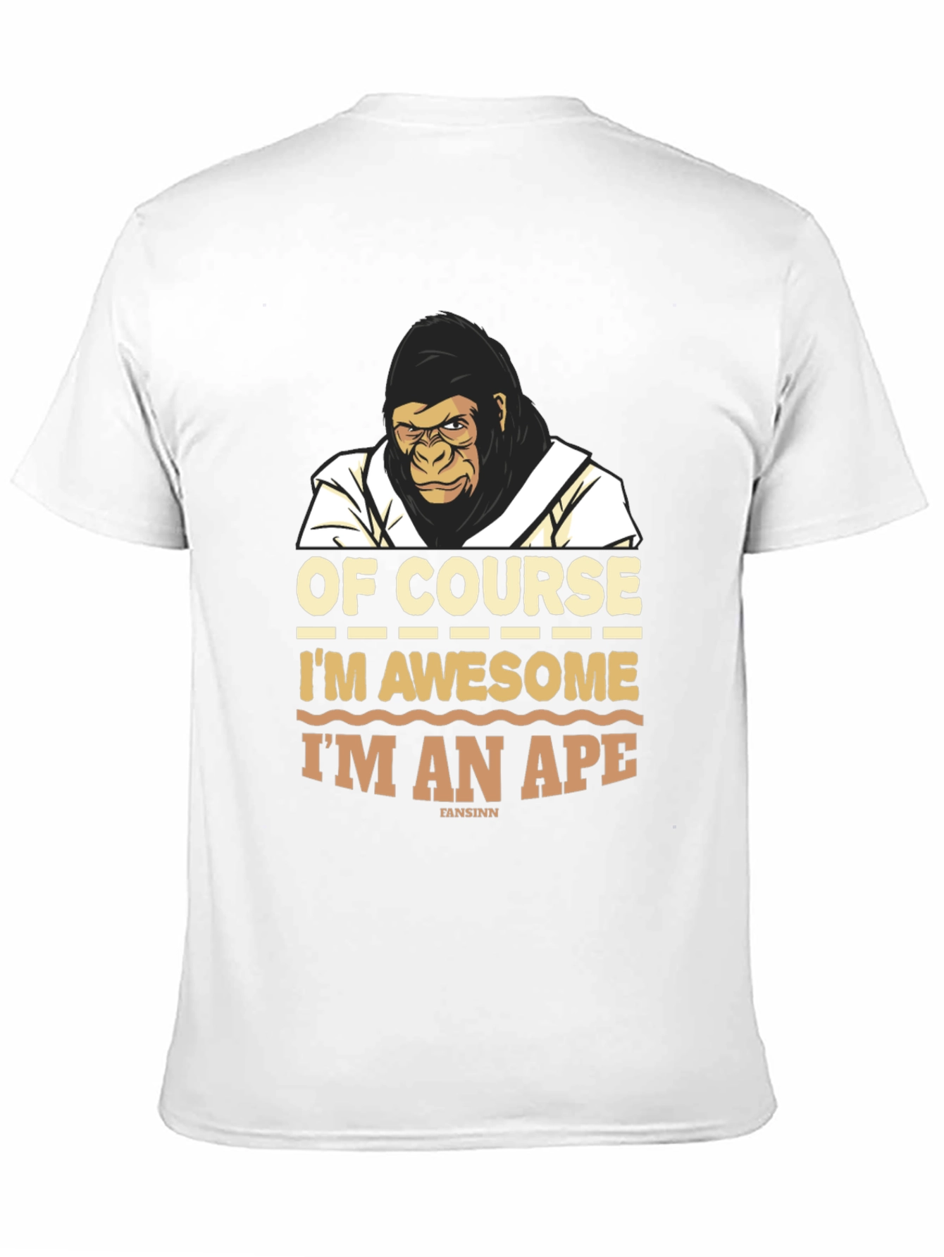 Awesome Ape T-Shirt - Funny Gorilla Graphic Tee