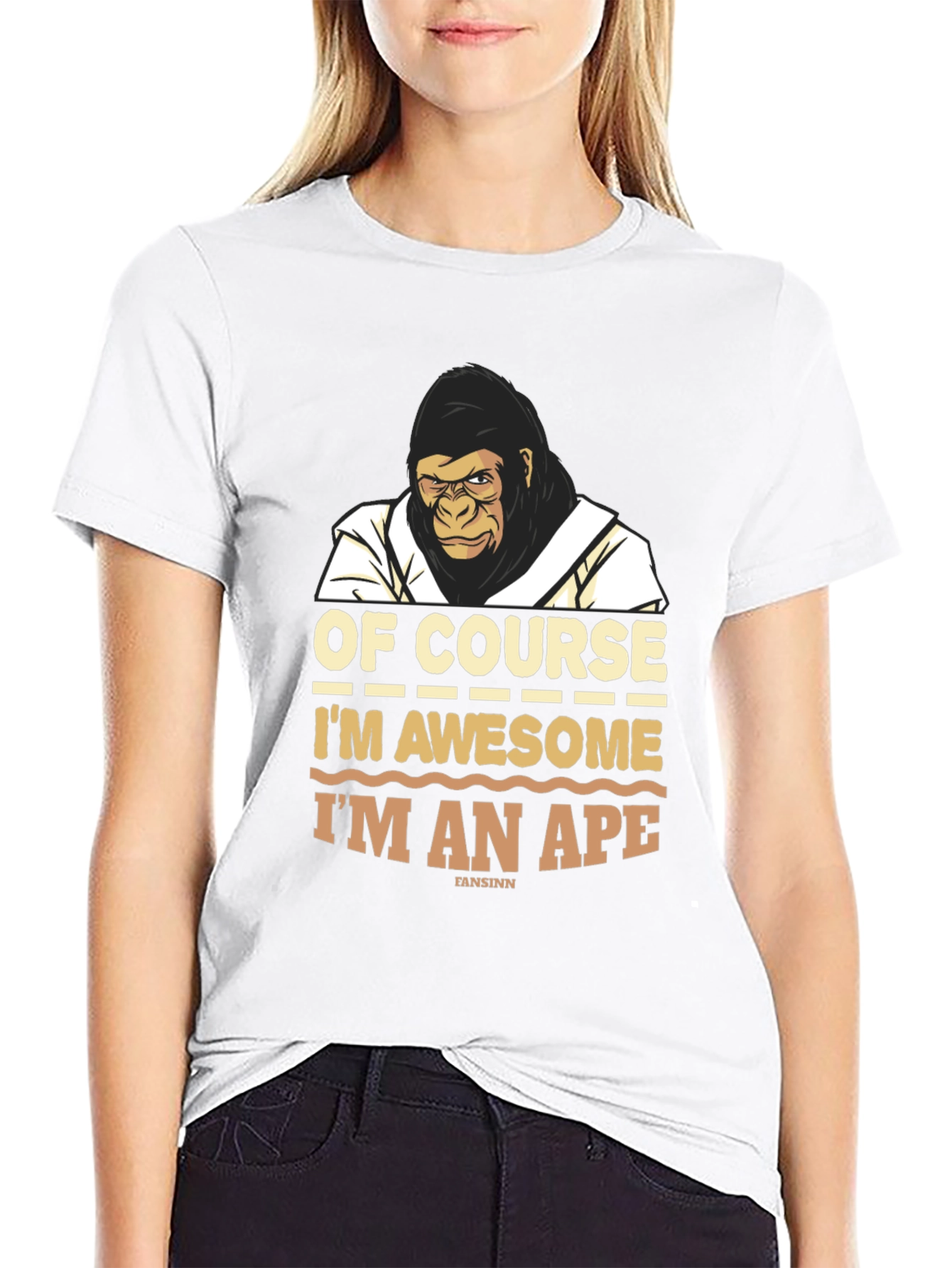 Awesome Ape T-Shirt - Funny Gorilla Graphic Tee
