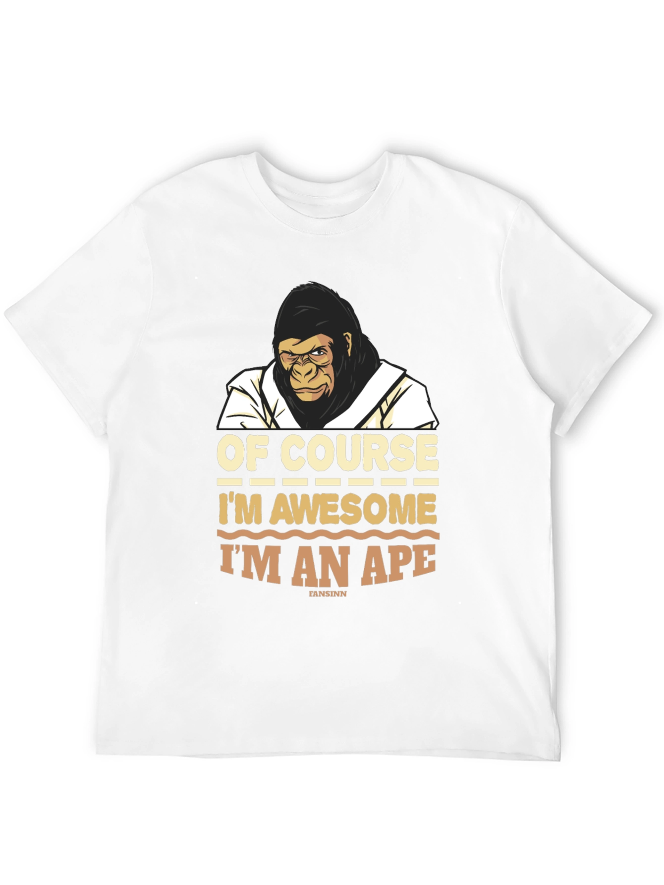 Awesome Ape T-Shirt - Funny Gorilla Graphic Tee