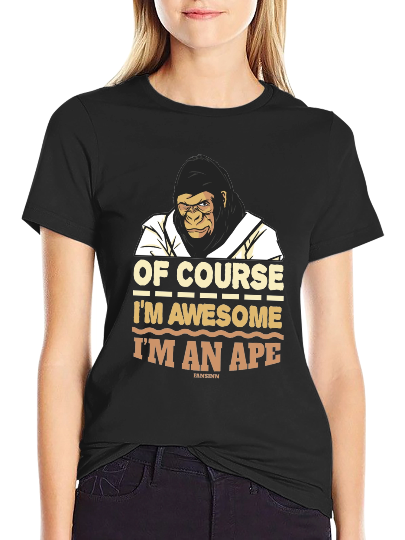 Awesome Ape T-Shirt - Funny Gorilla Graphic Tee