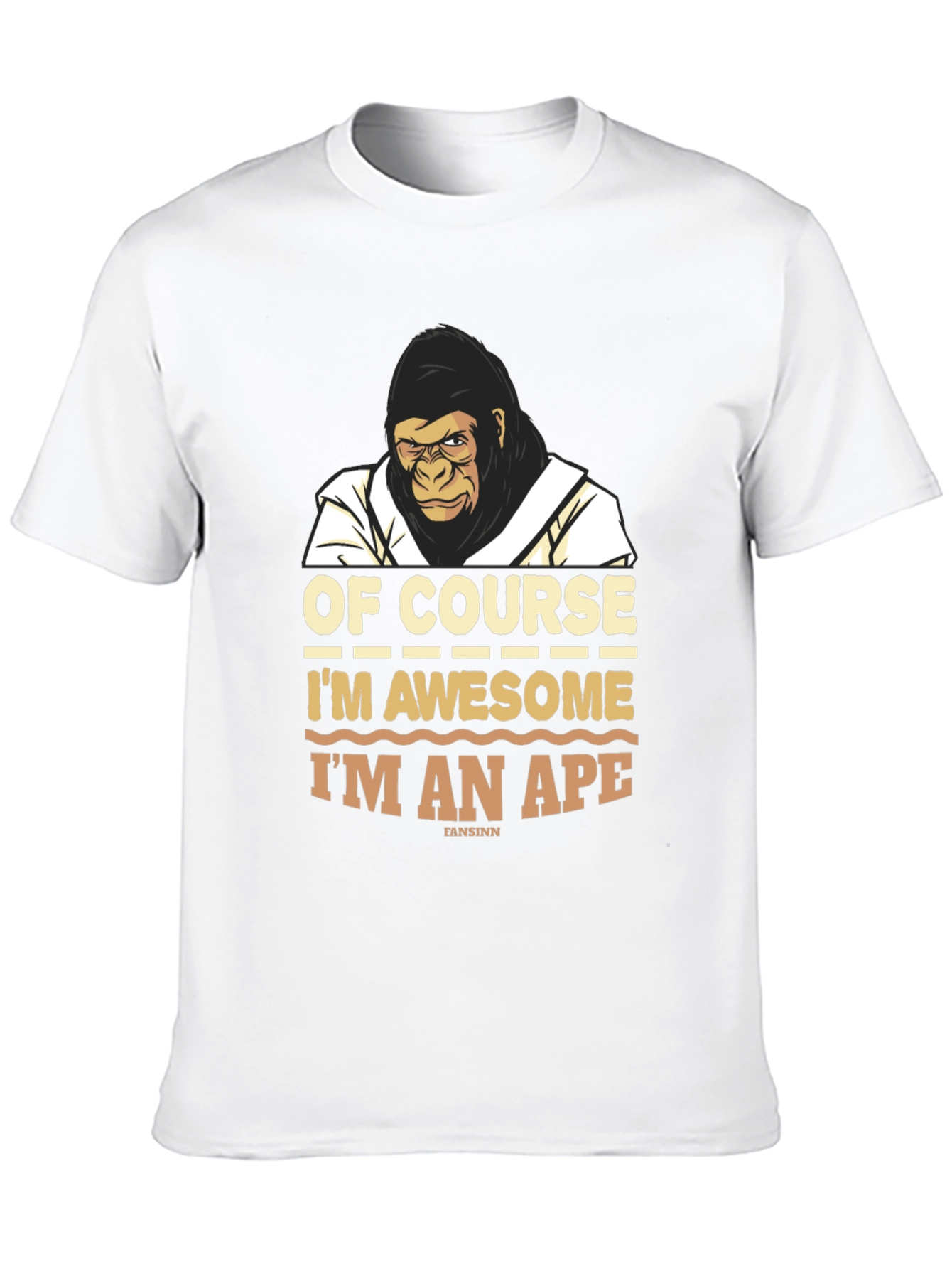 Awesome Ape T-Shirt - Funny Gorilla Graphic Tee