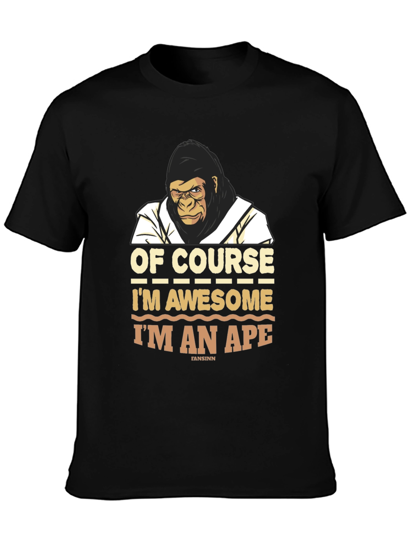 Awesome Ape T-Shirt - Funny Gorilla Graphic Tee