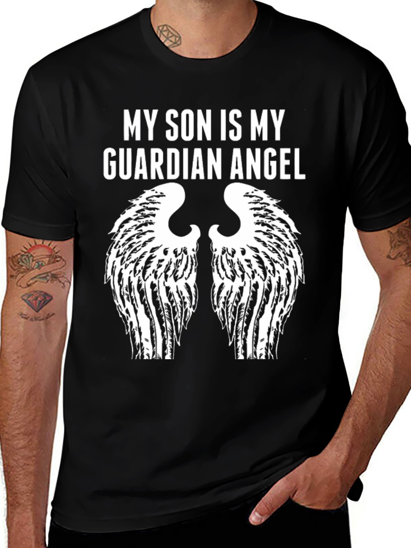 My Son is My Guardian Angel T-Shirt